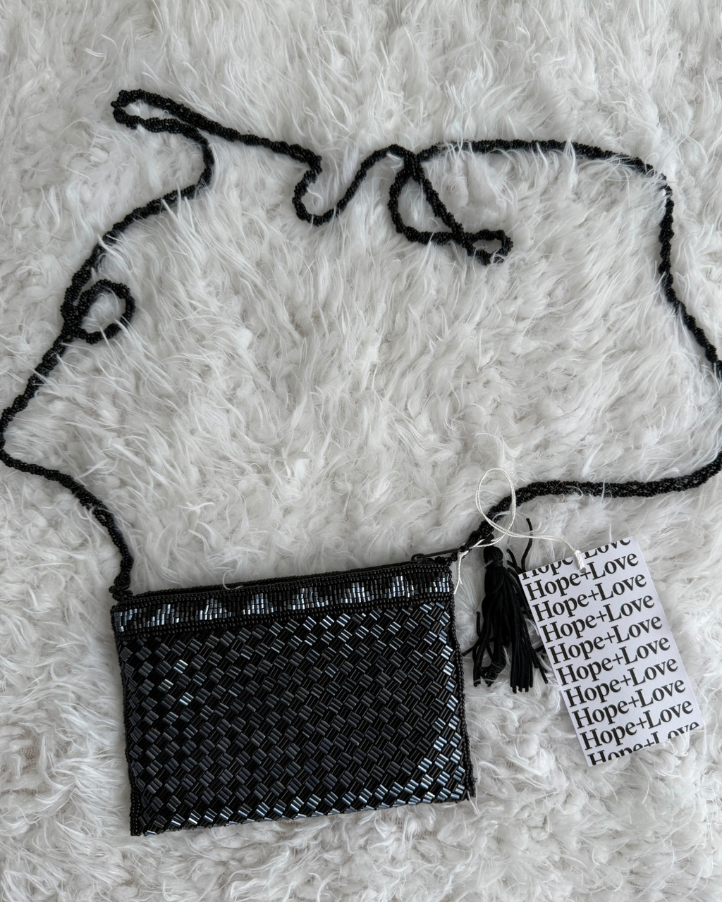 Black Rectangular Cluth Bag