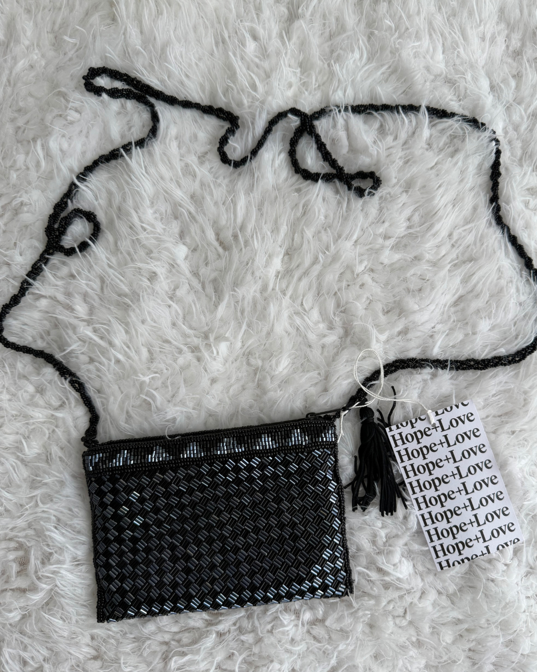 Black Rectangular Cluth Bag