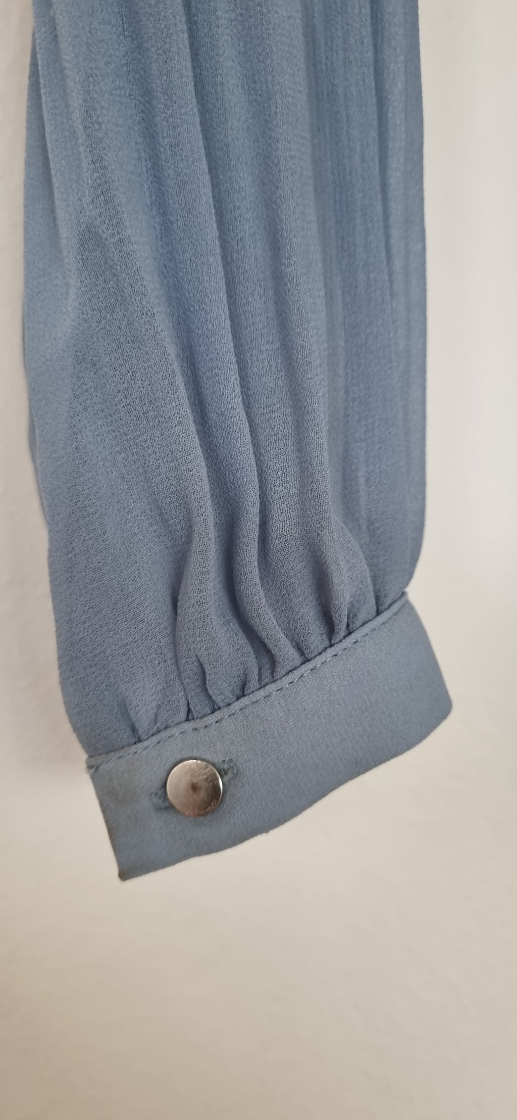 Witchery Sky Blue Pleated Top