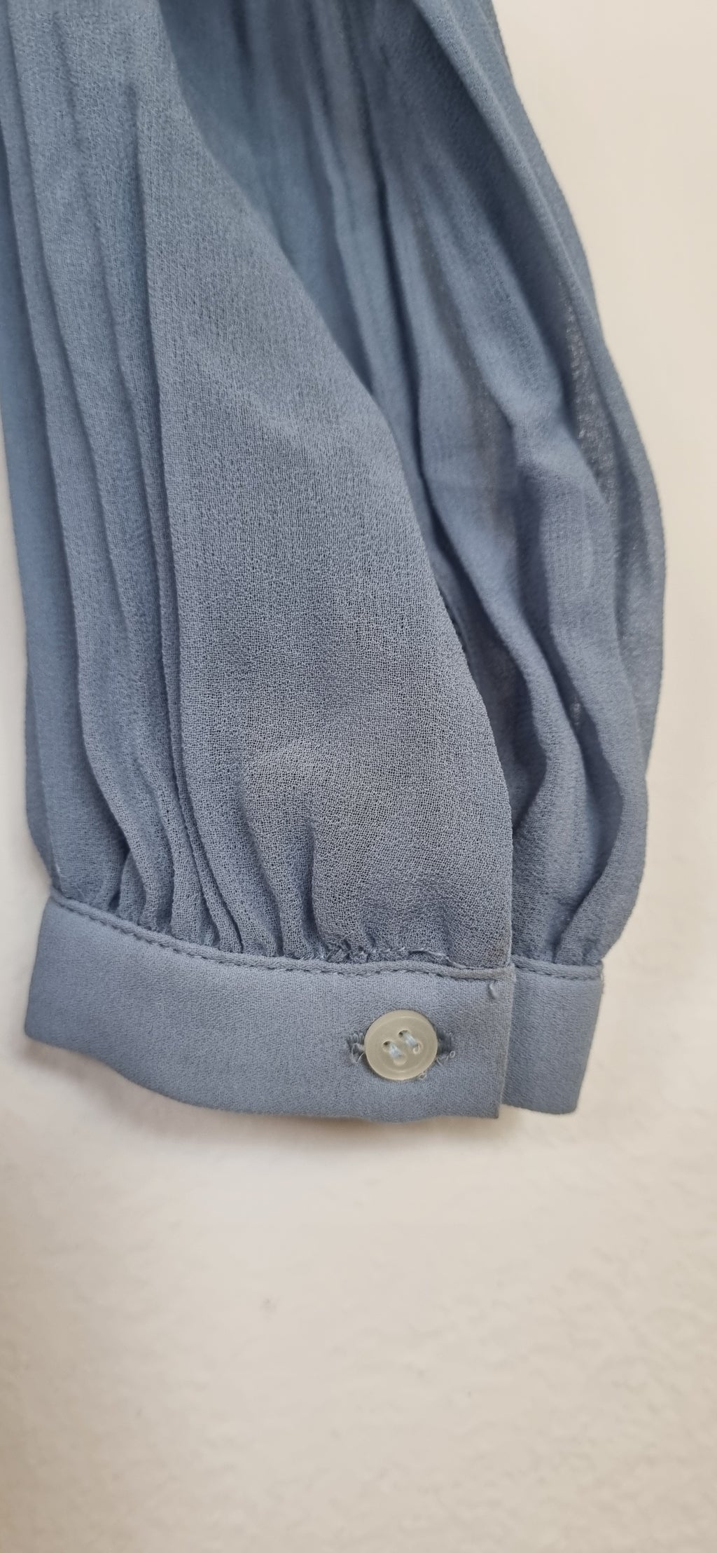 Witchery Sky Blue Pleated Top