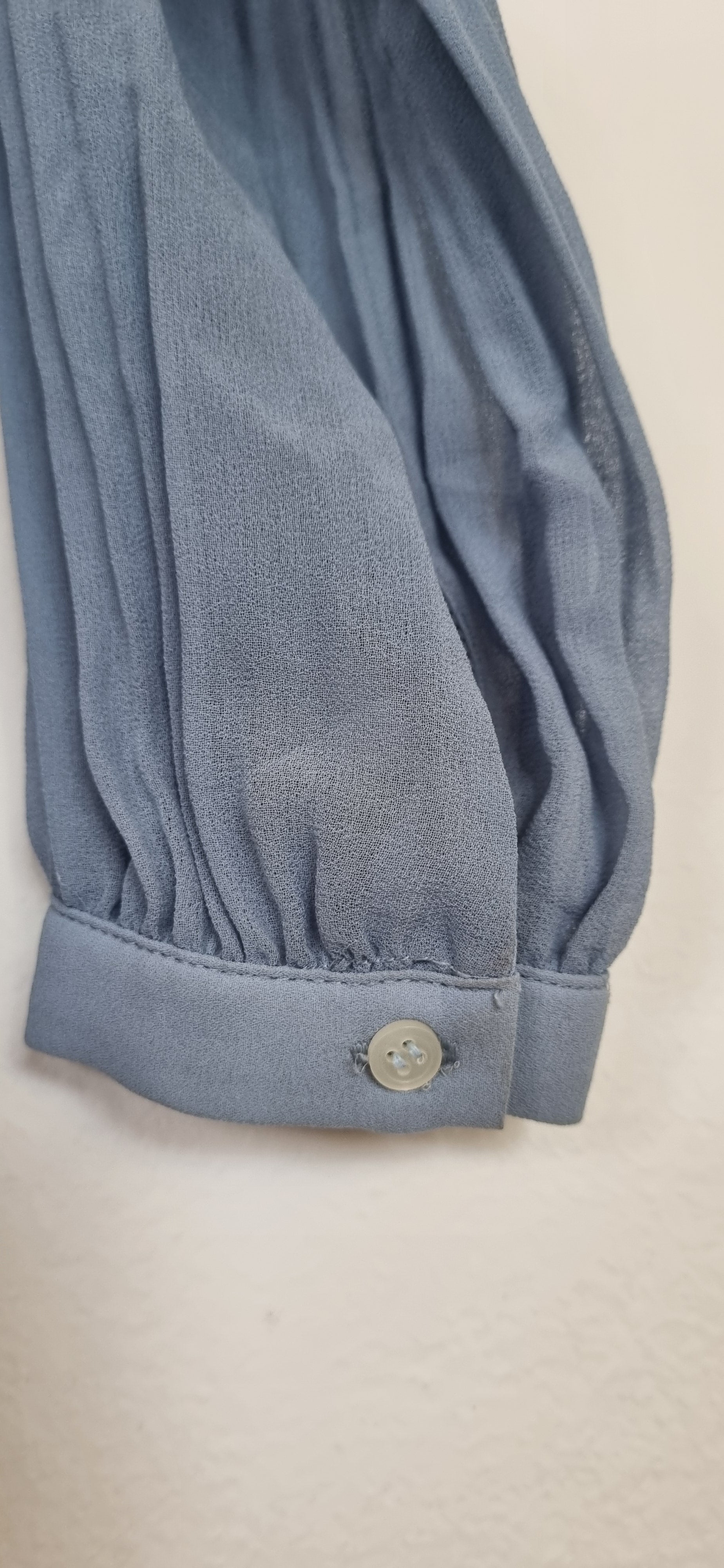 Witchery Sky Blue Pleated Top