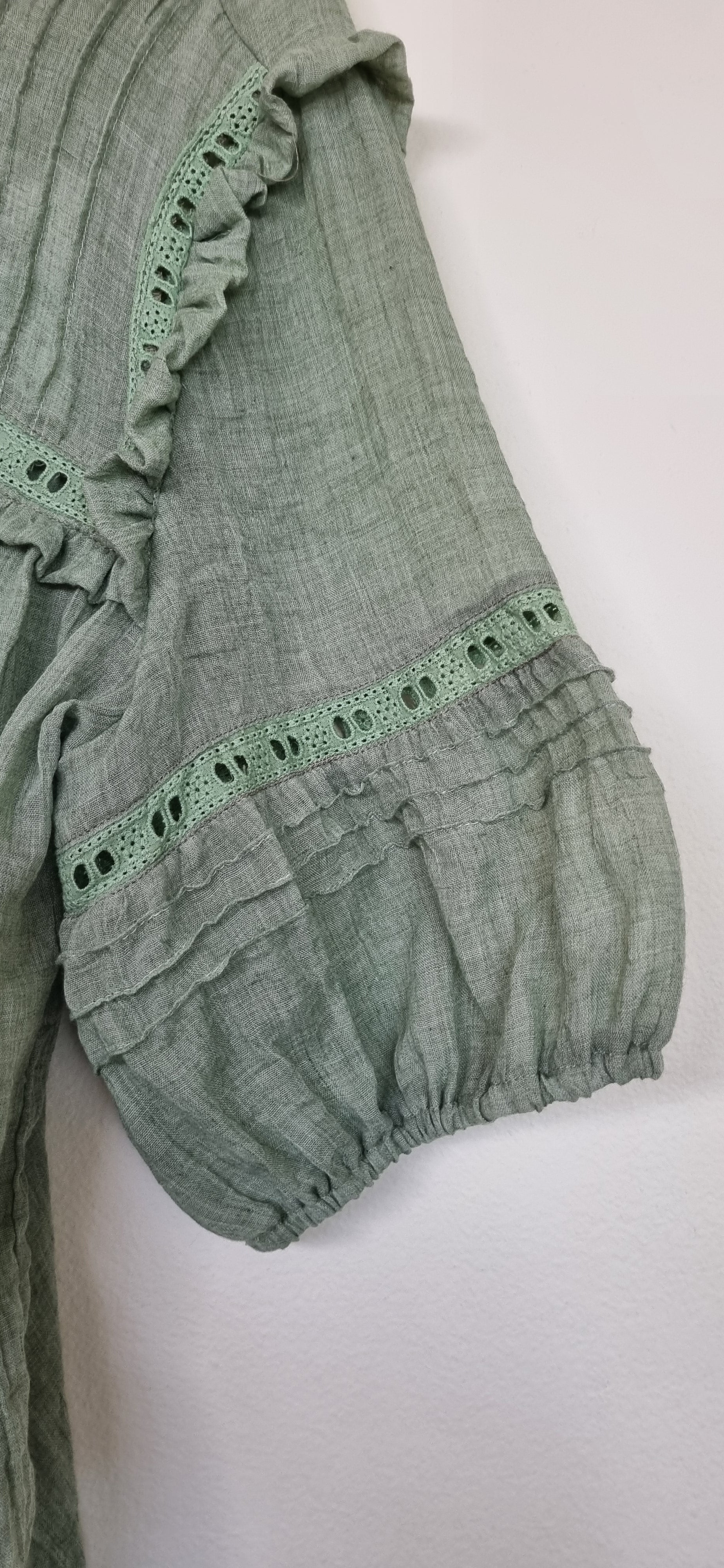 Indigo Designs Sage Cotton Blouse