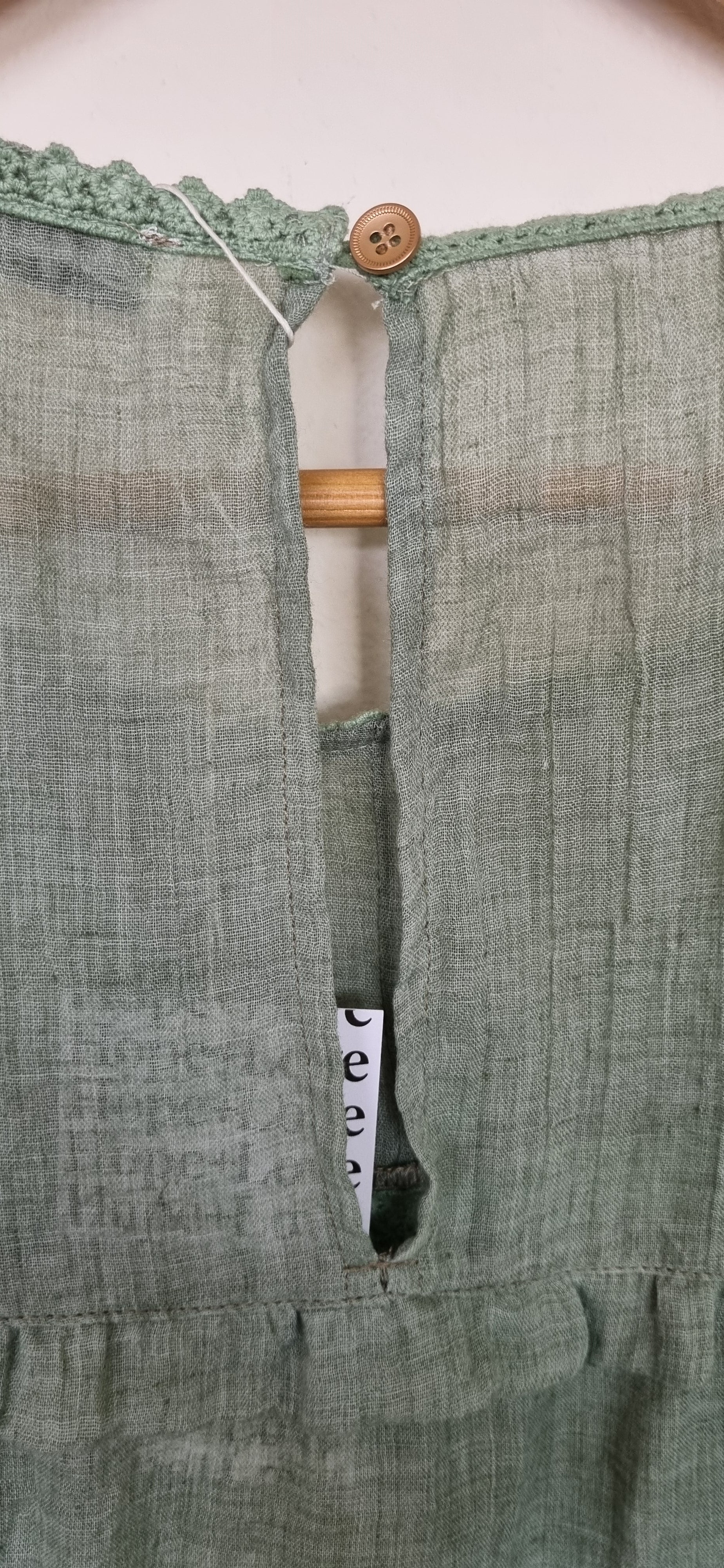 Indigo Designs Sage Cotton Blouse