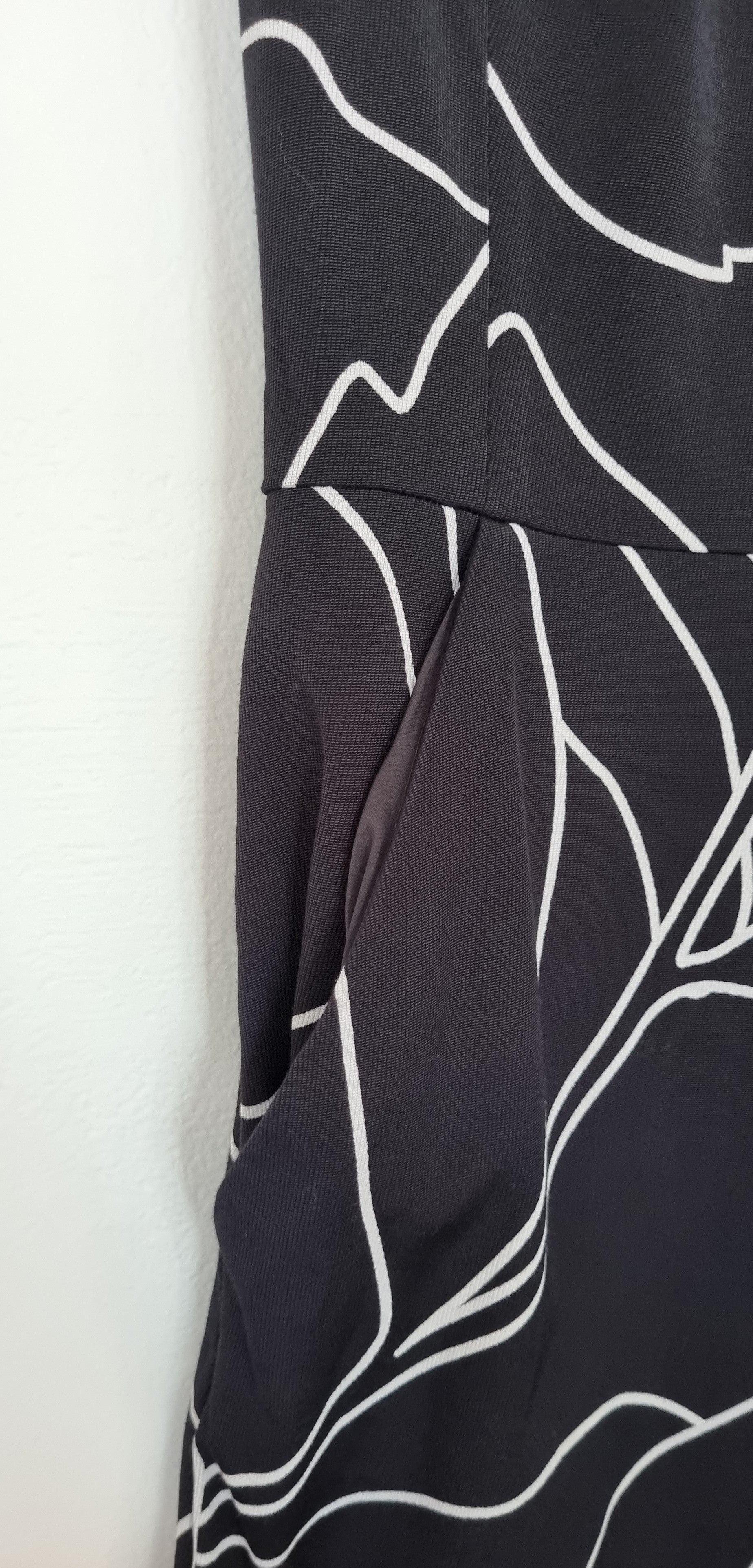 Sportscraft Floral Print Black Sheath Dress