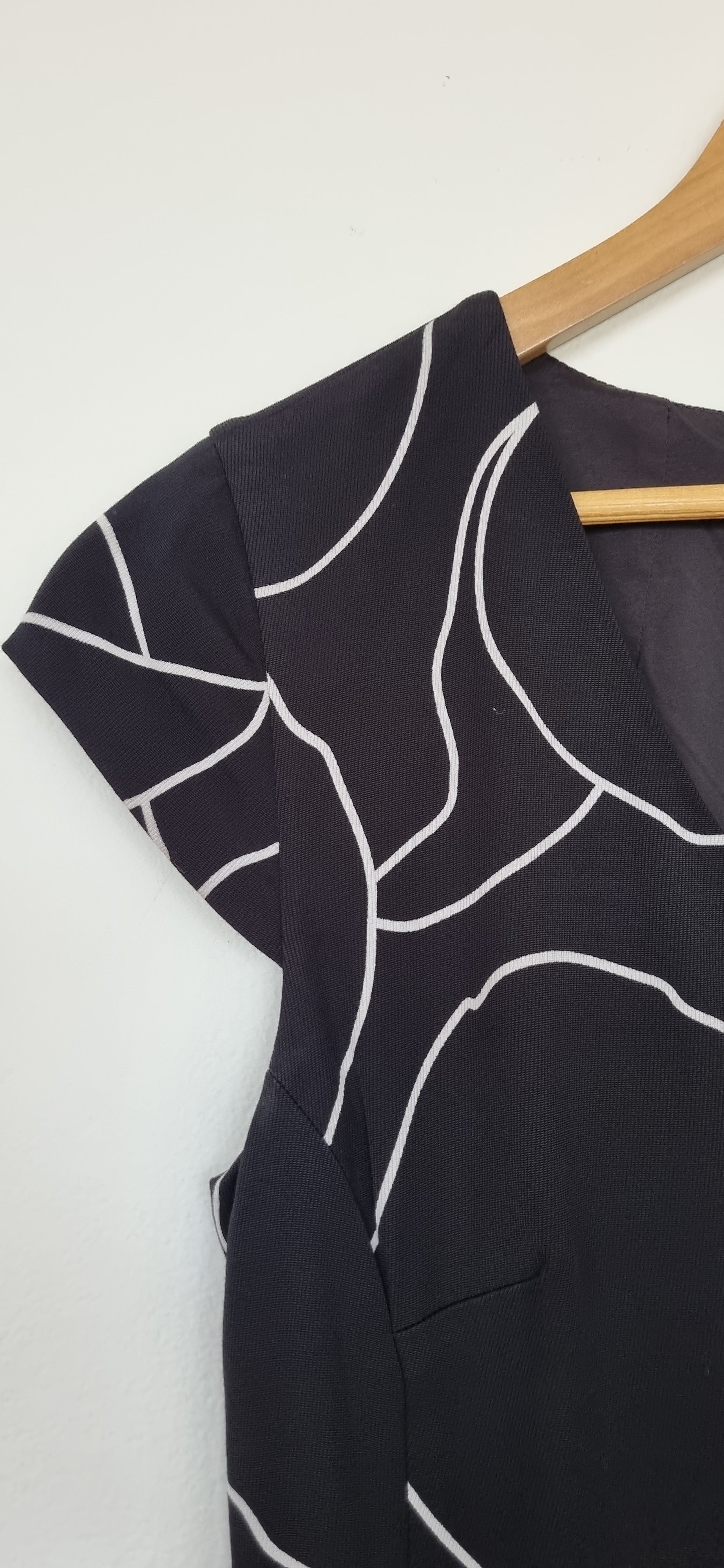 Sportscraft Floral Print Black Sheath Dress