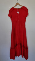 Caroline Morgan Red Maxi Dress