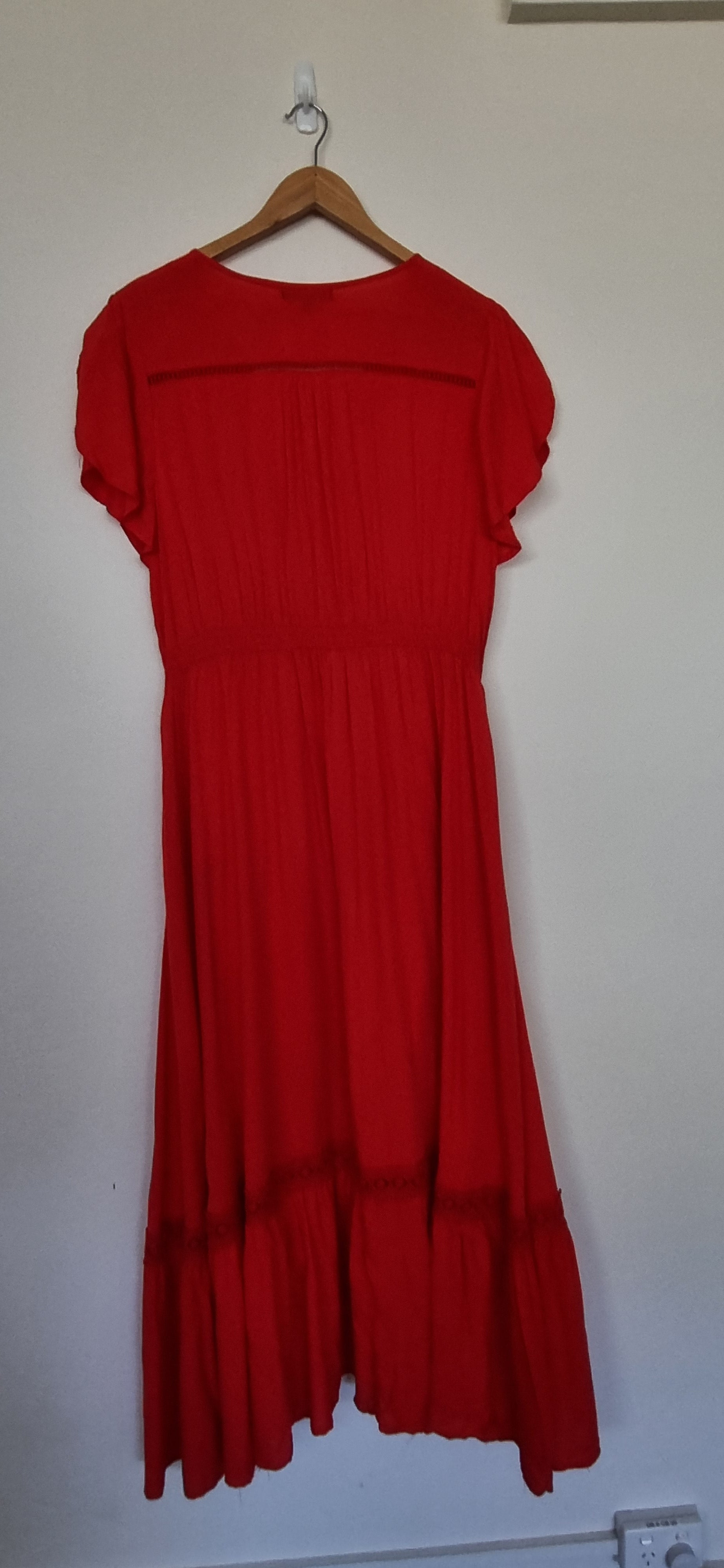 Caroline Morgan Red Maxi Dress