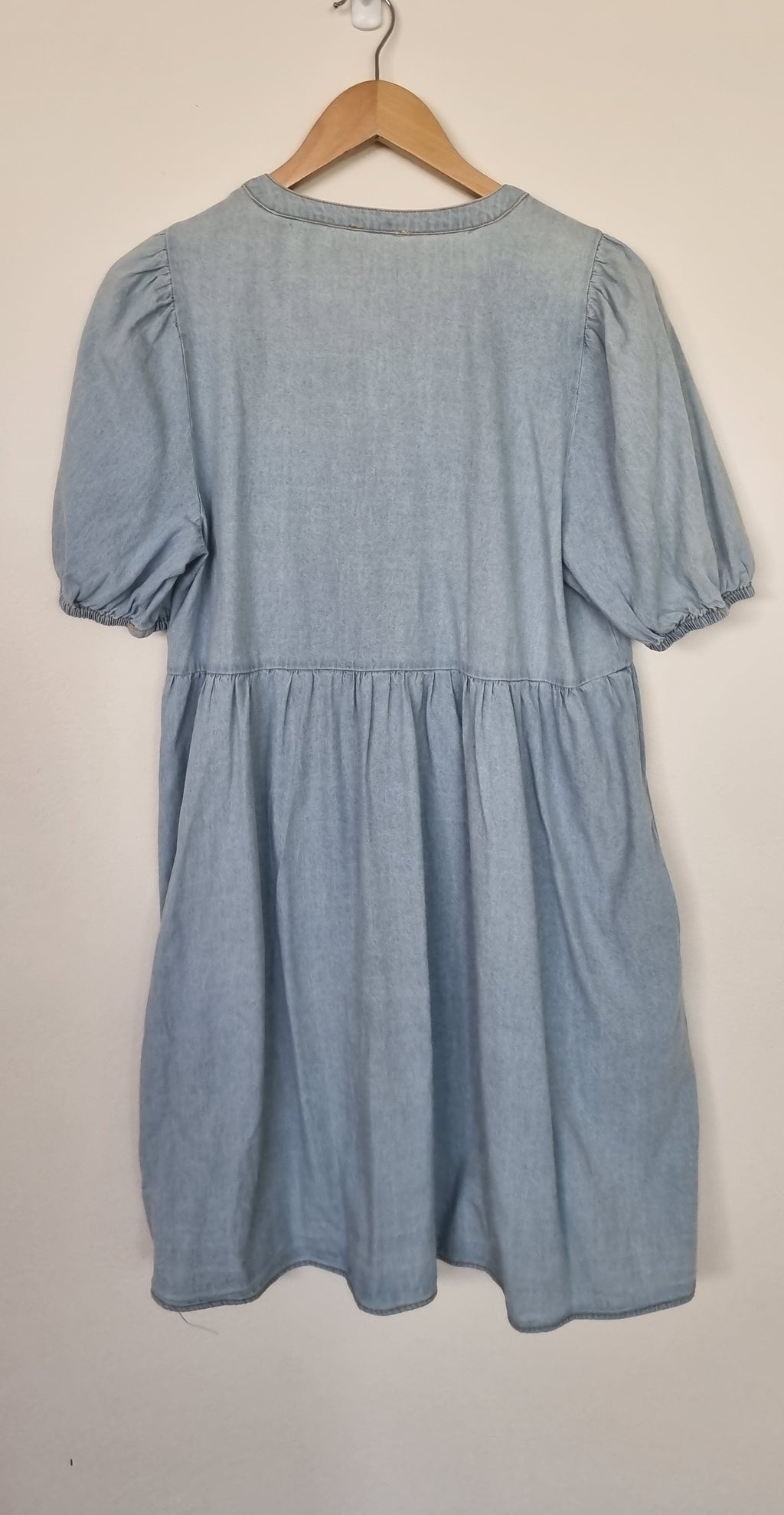 Grab Light Wash Demin Dress