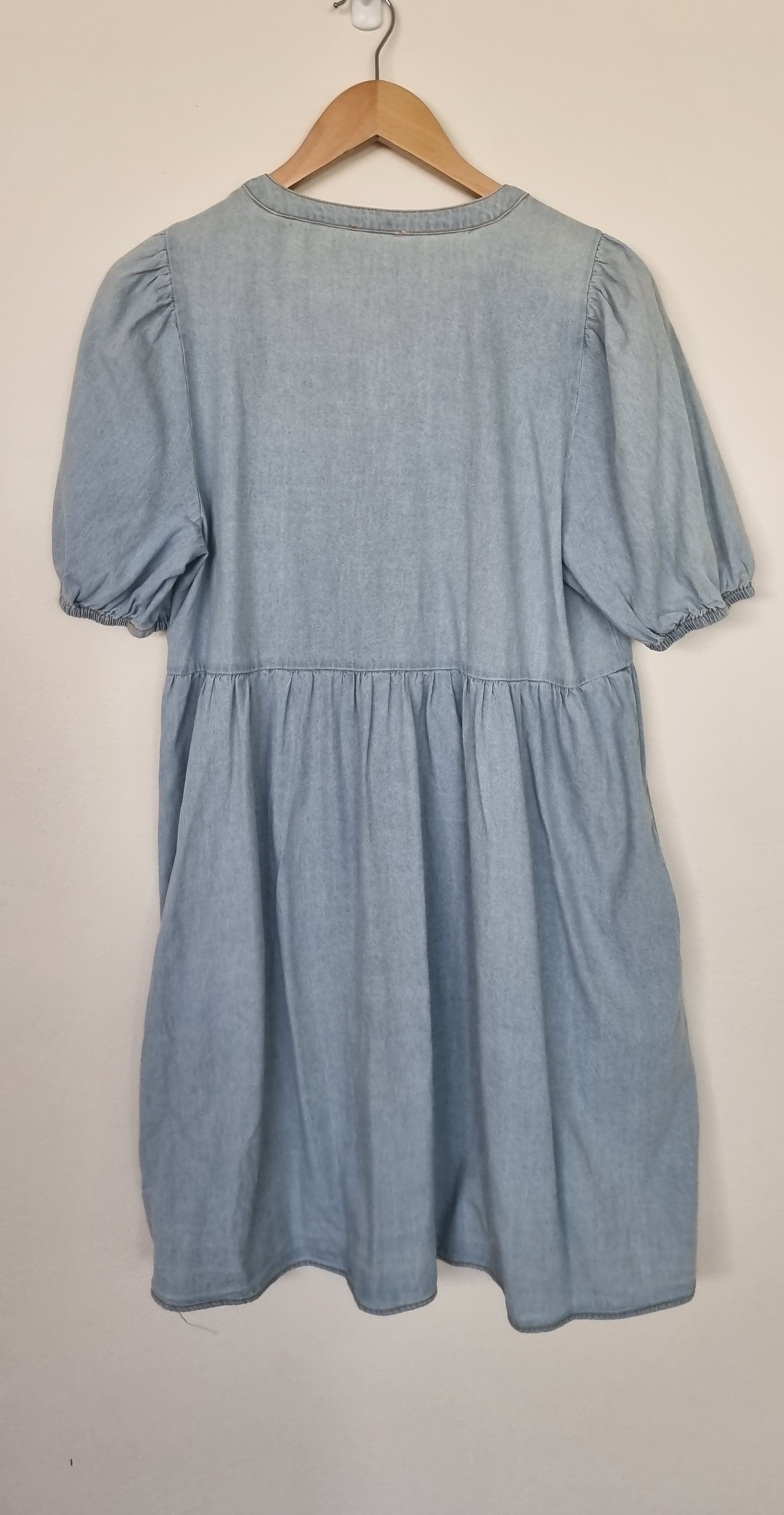 Grab Light Wash Demin Dress