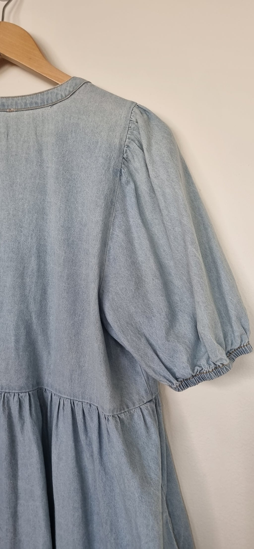 Grab Light Wash Demin Dress