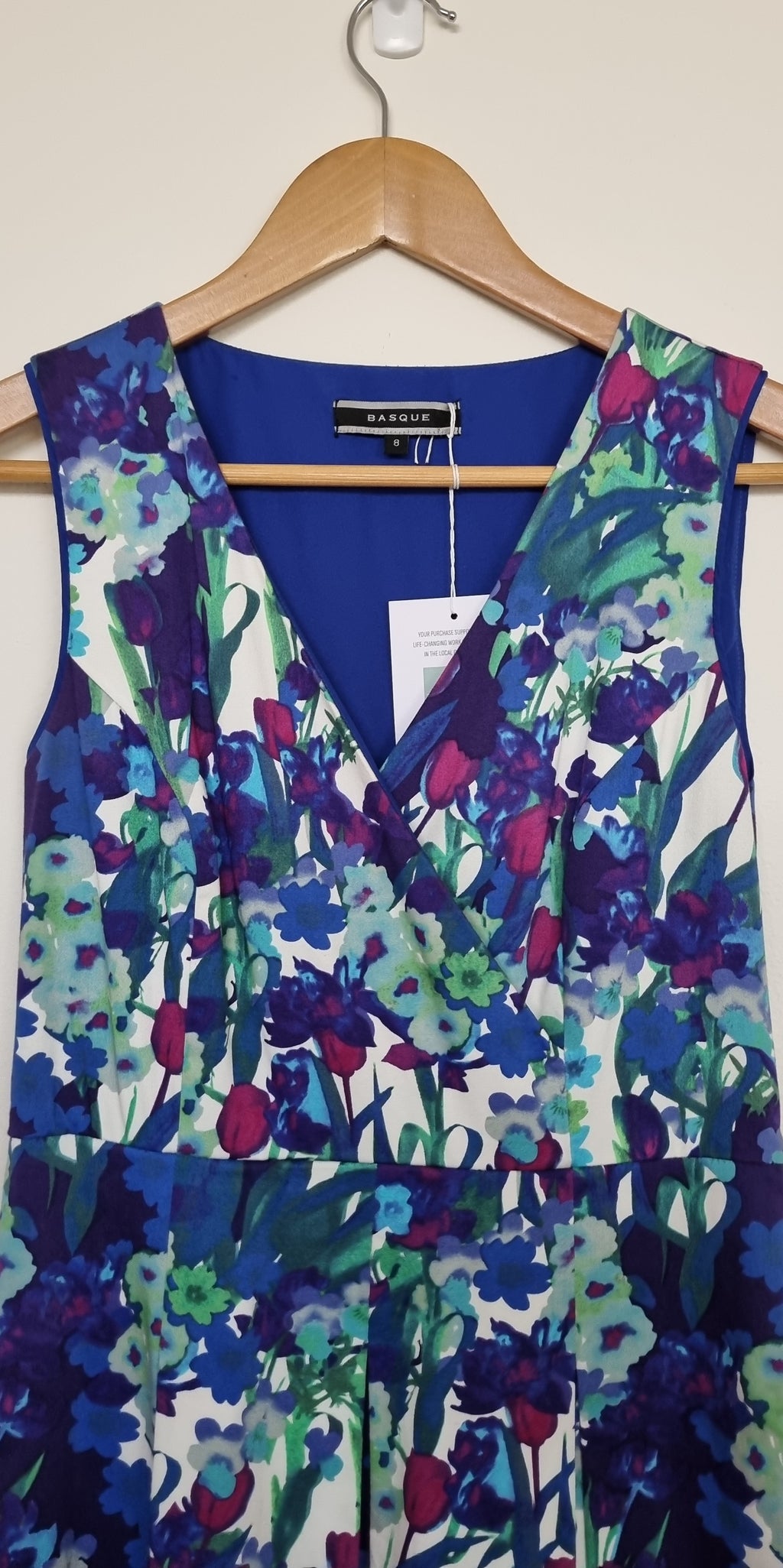Basque Floral Watercolour Dress