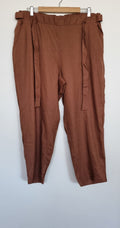Suzanne Grae Linen Pull-On Trousers