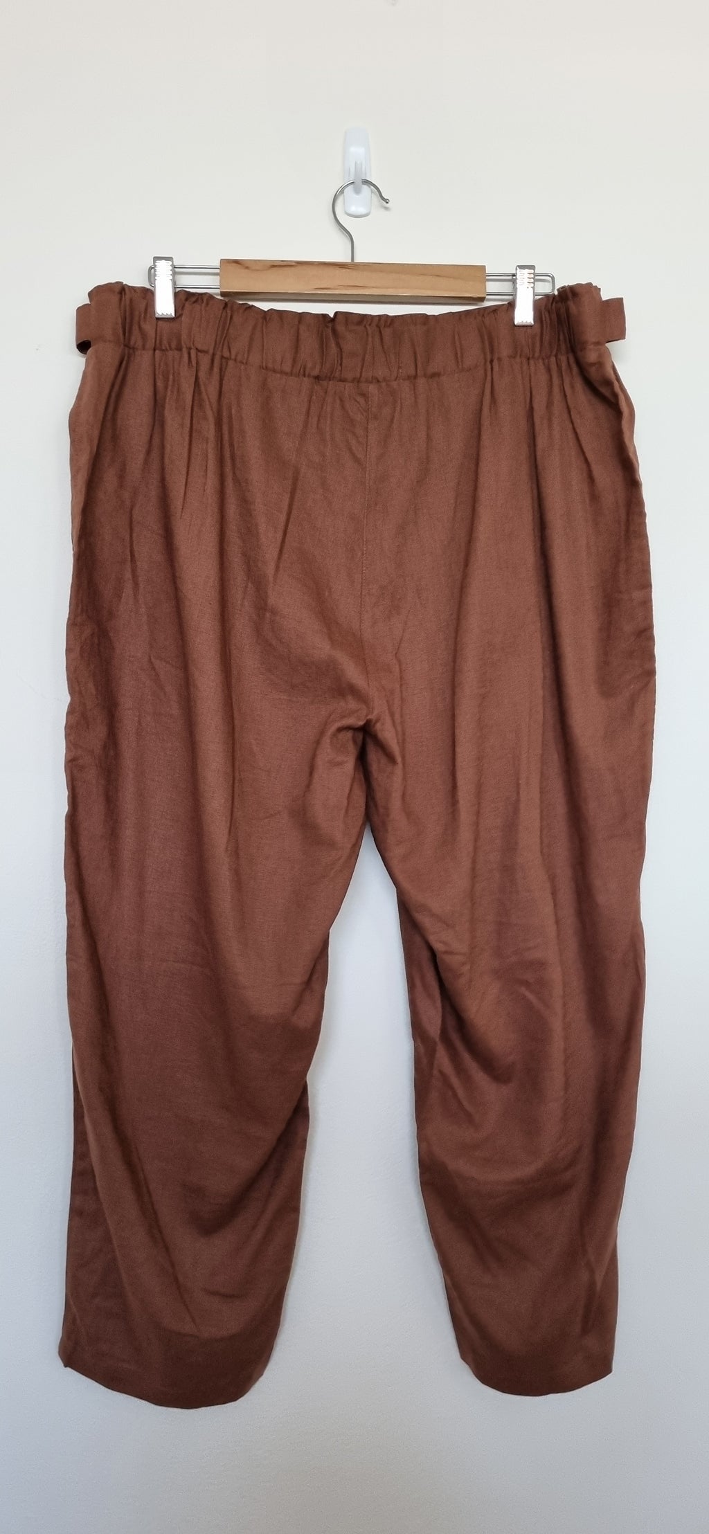 Suzanne Grae Linen Pull-On Trousers