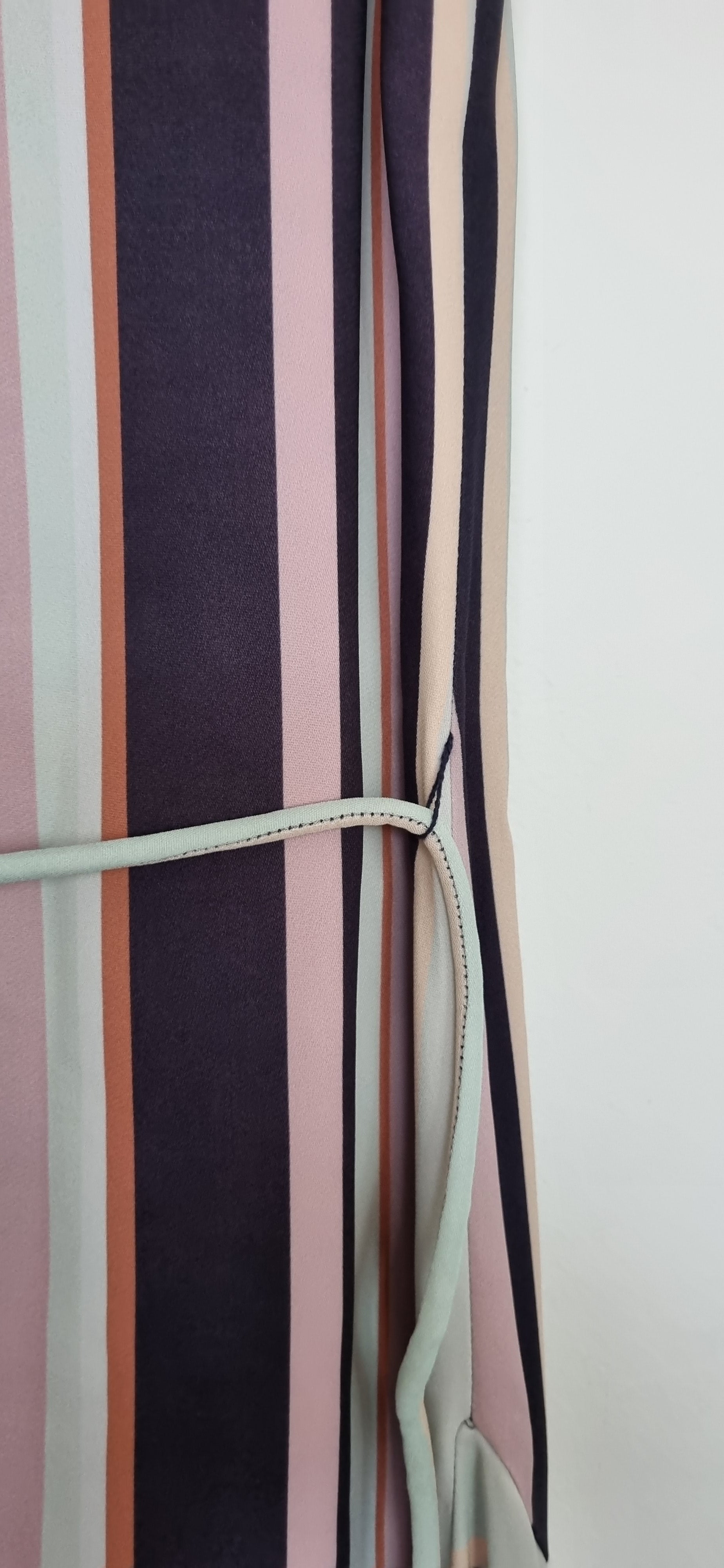David Lawrence Asymmetric Stripe Dress