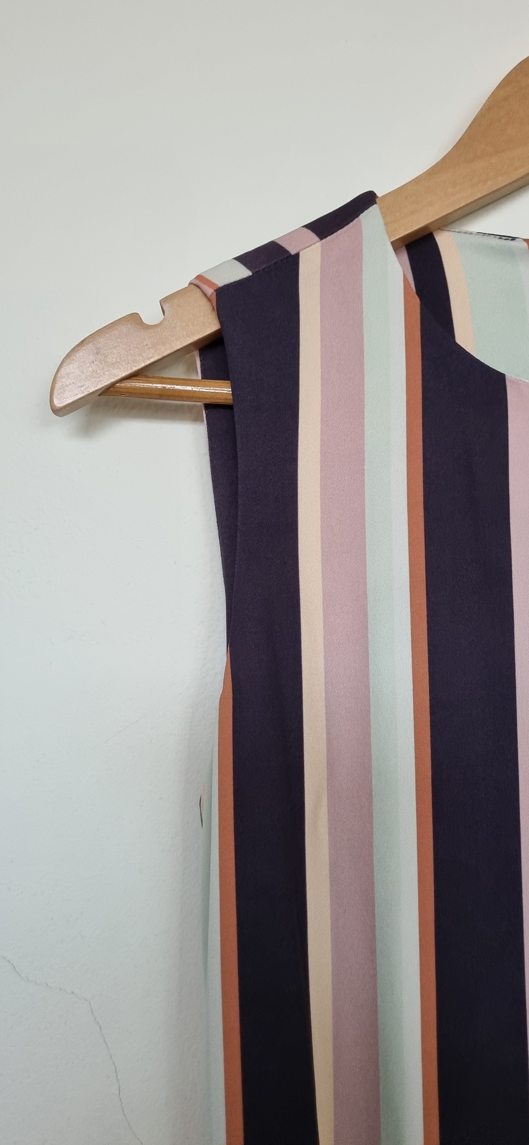 David Lawrence Asymmetric Stripe Dress