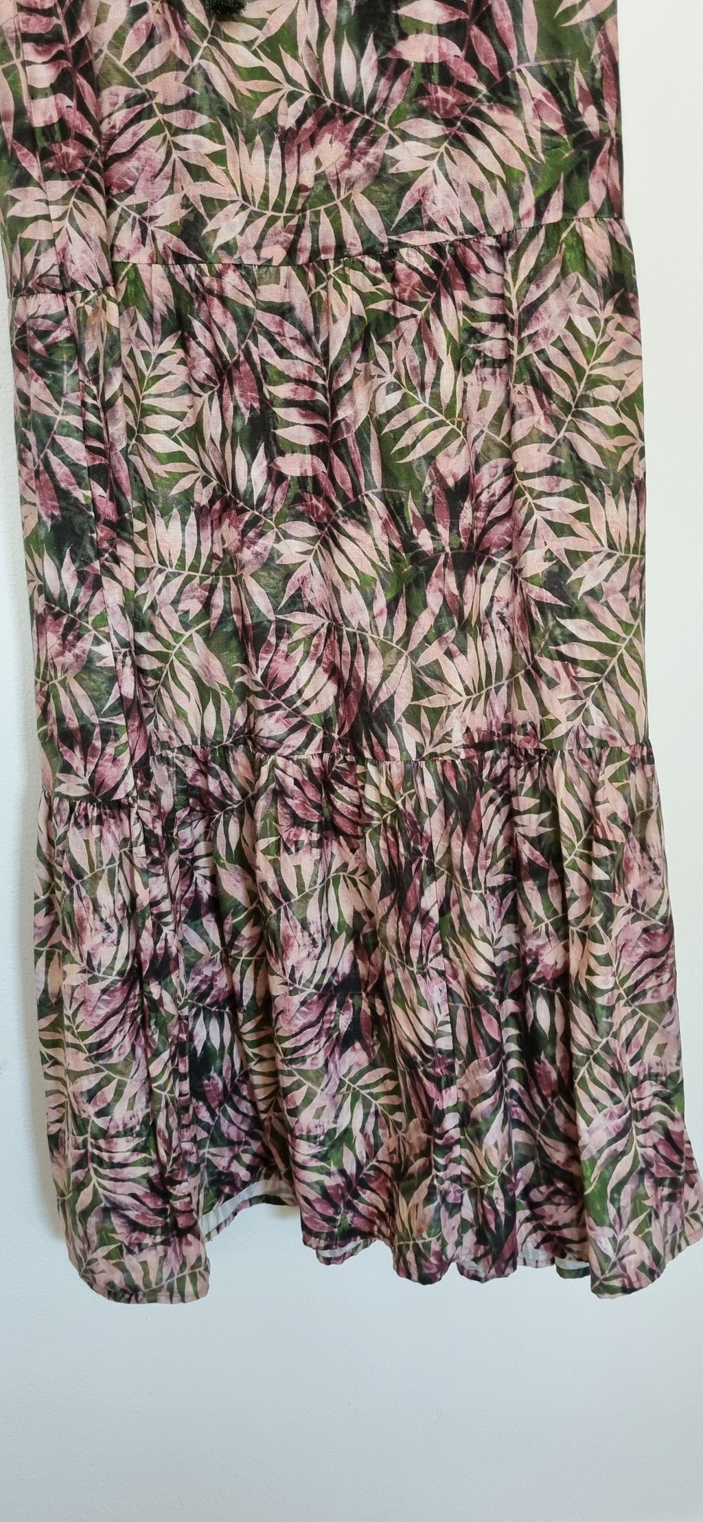 Sussan Floral Linen-Blend Maxi Sleeveless Dress