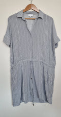 Witchery Navy & White Shirt Dress