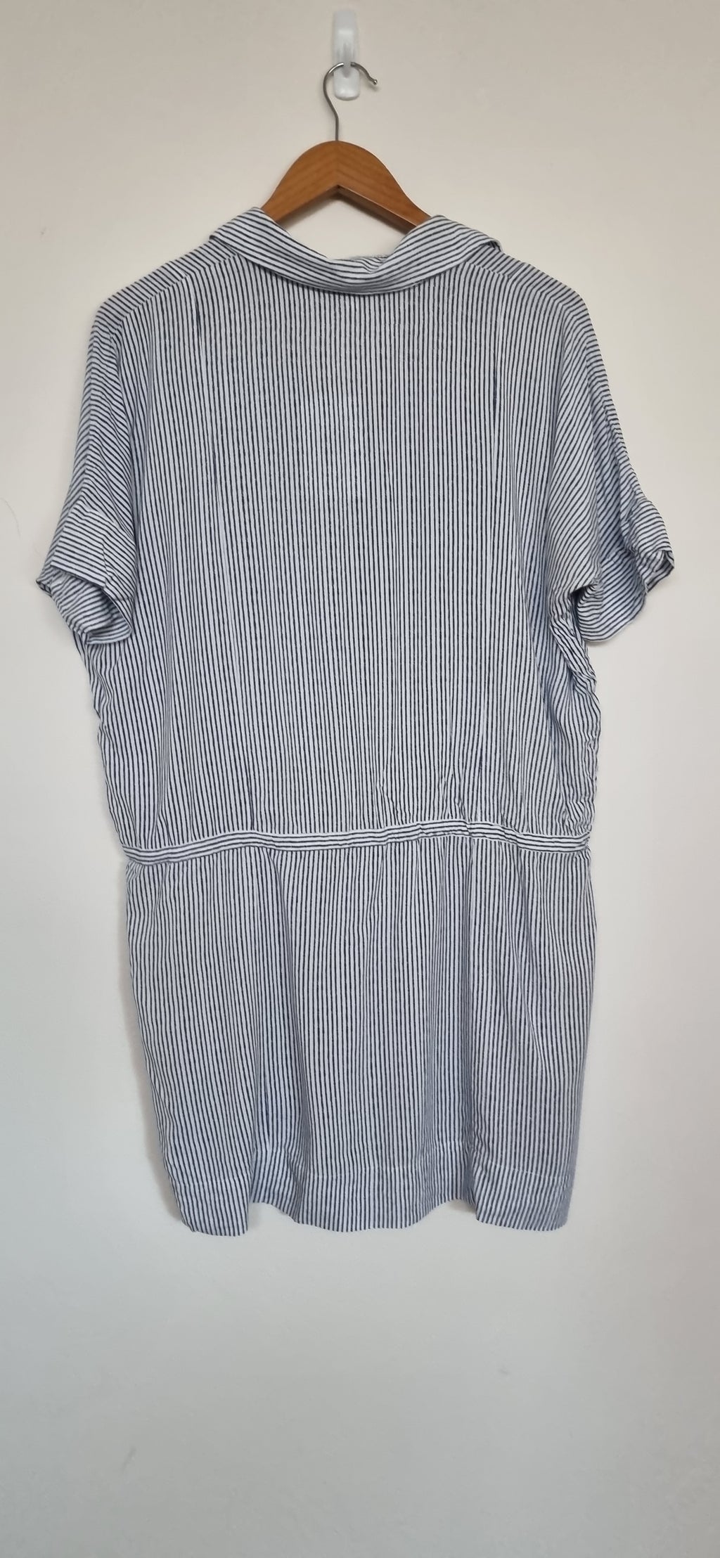 Witchery Navy & White Shirt Dress