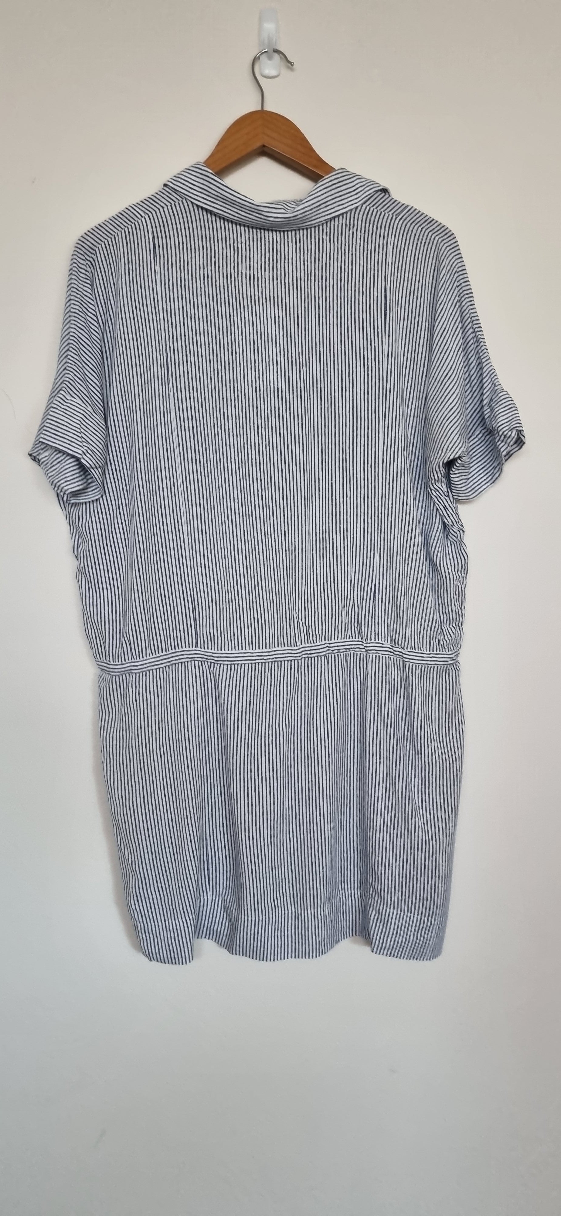 Witchery Navy & White Shirt Dress