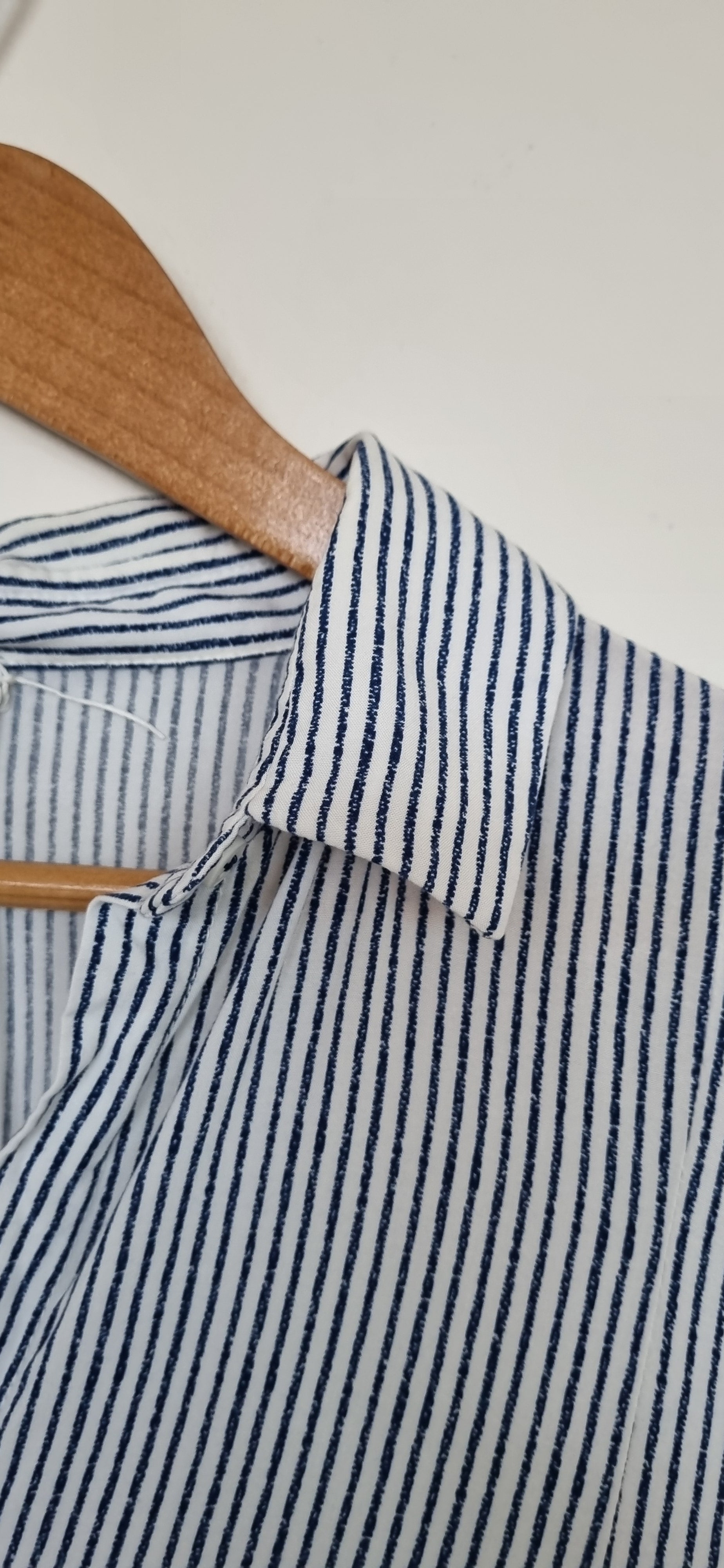 Witchery Navy & White Shirt Dress