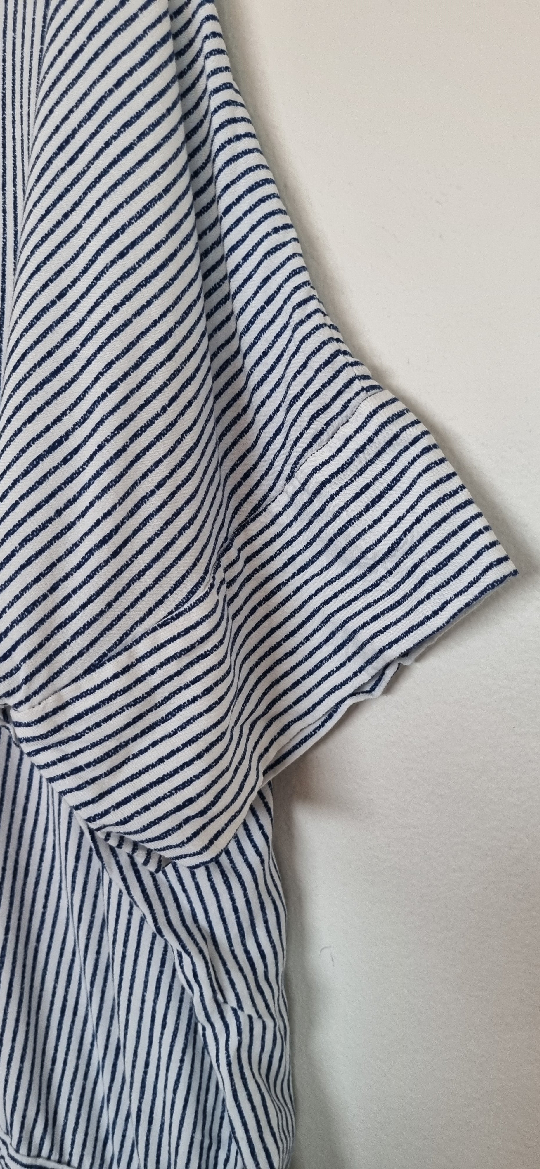 Witchery Navy & White Shirt Dress