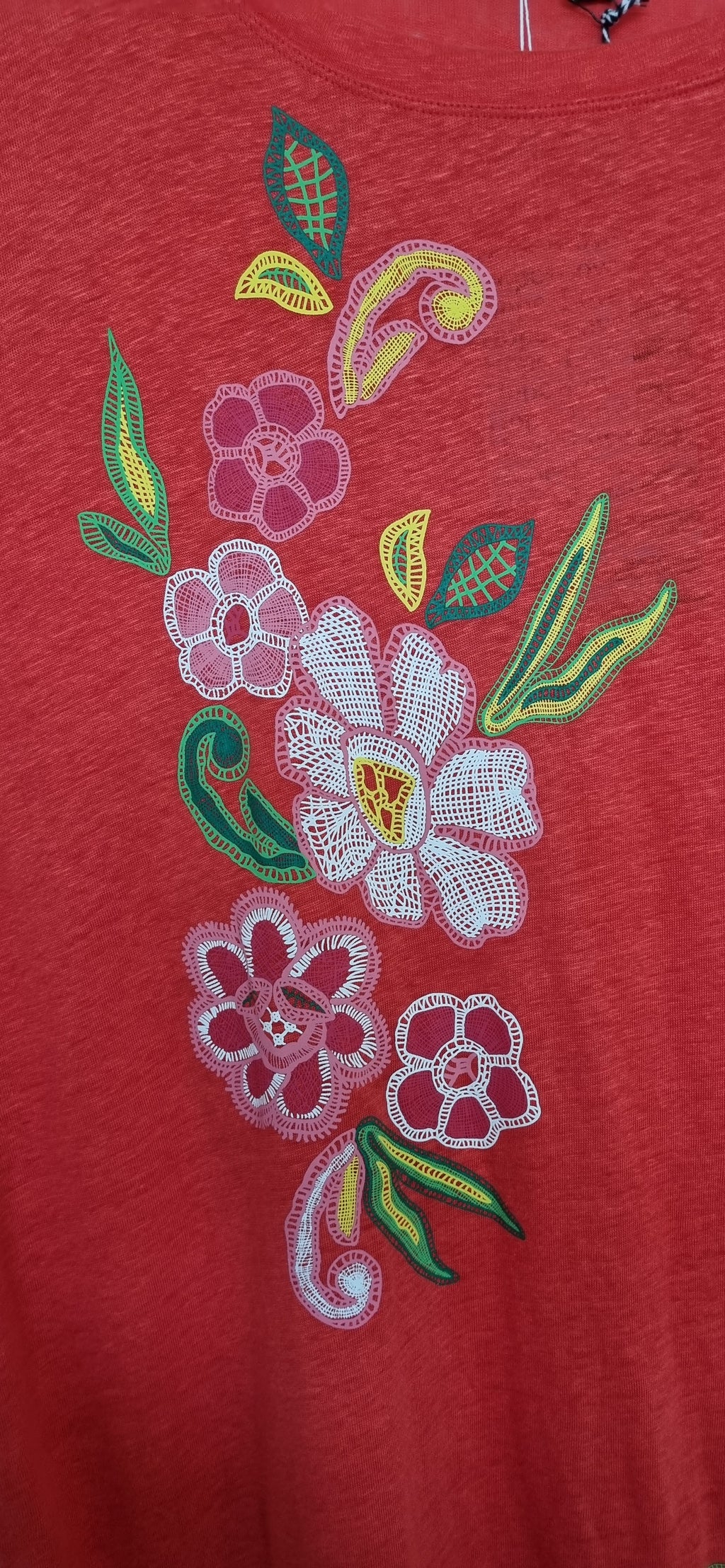 Curate Linen Floral T-Shirt Dress
