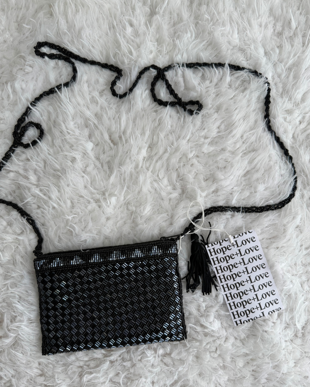 Black Rectangular Cluth Bag