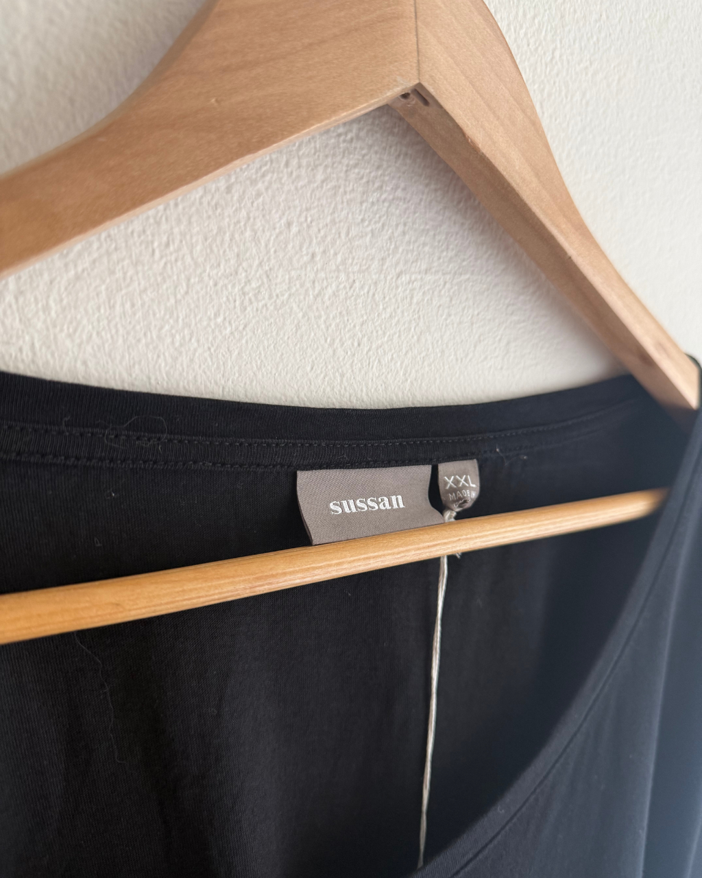 Sussan Black Cotton Tee