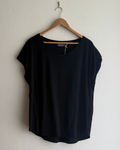 Sussan Black Cotton Tee