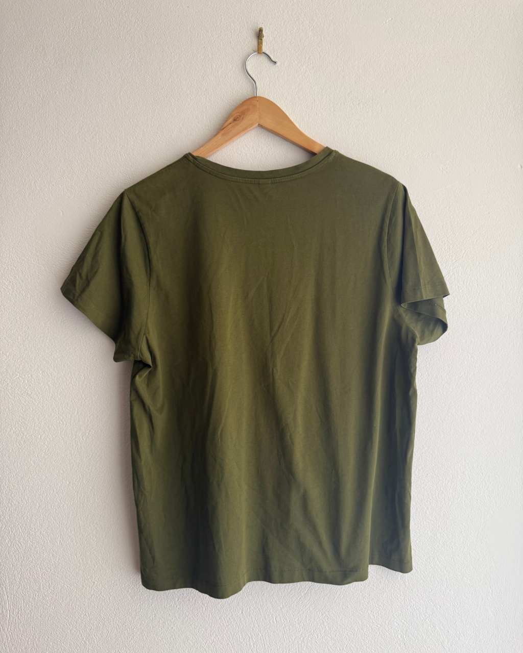 Uniqlo Basic Crew Olive Green Tee