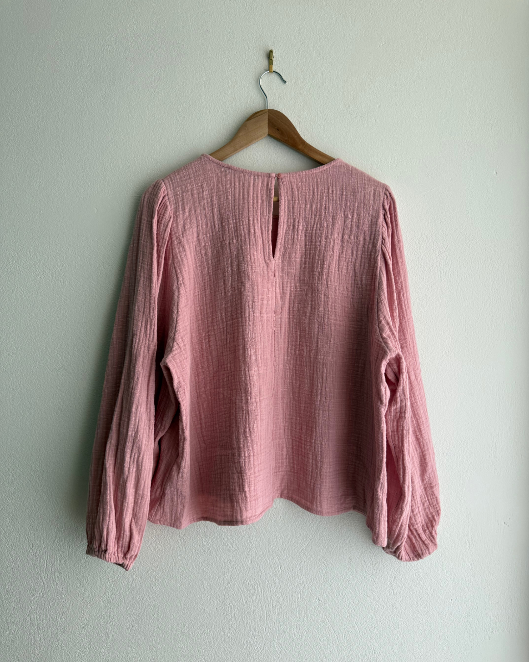 Sportsgirl Pink Cotton Gauze Top
