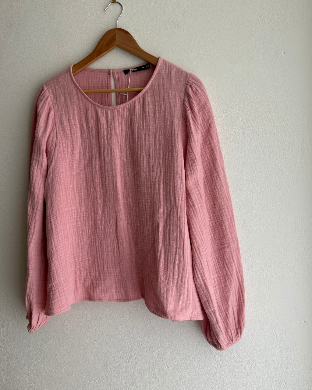 Sportsgirl Pink Cotton Gauze Top