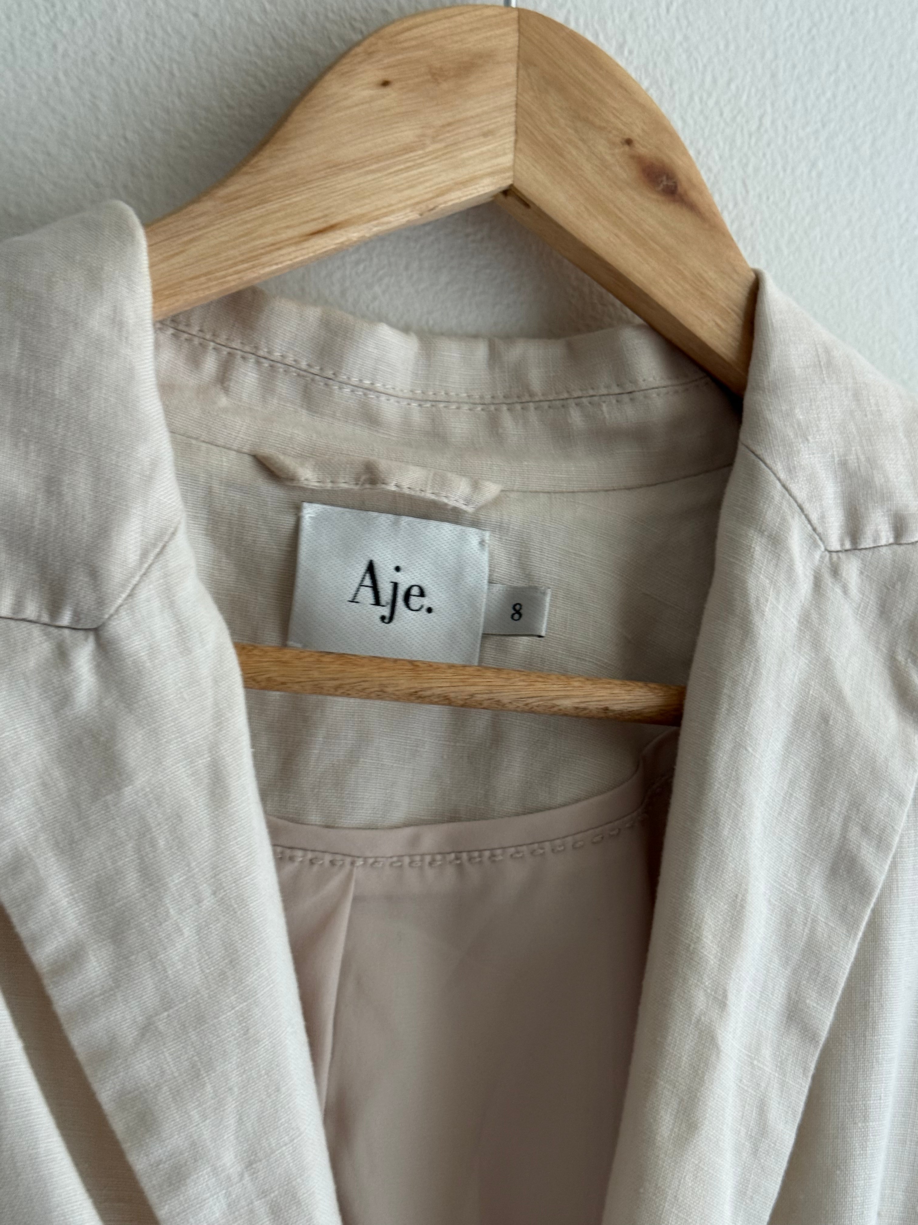 Aje Linen Blazer Jacket