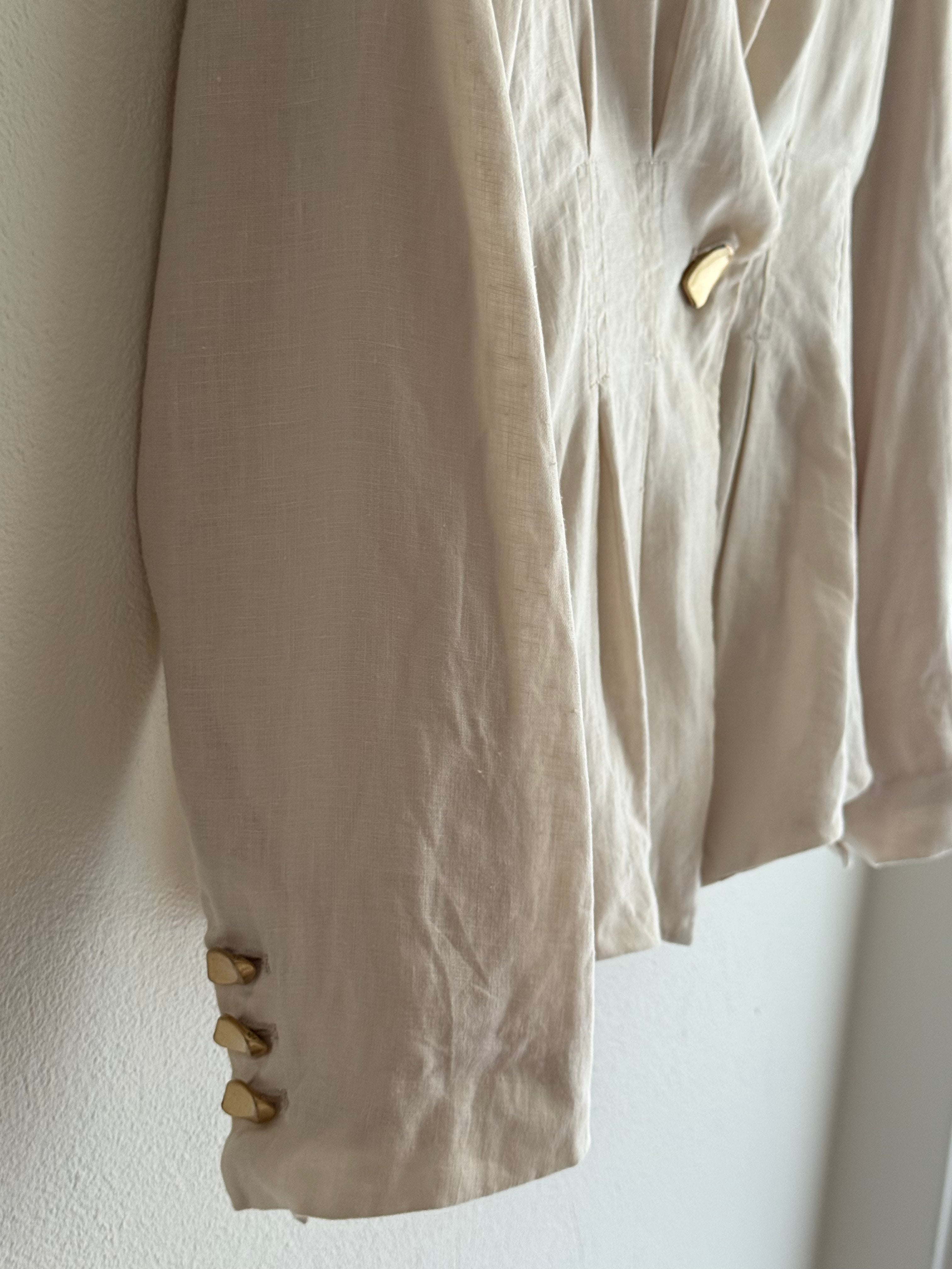 Aje Linen Blazer Jacket