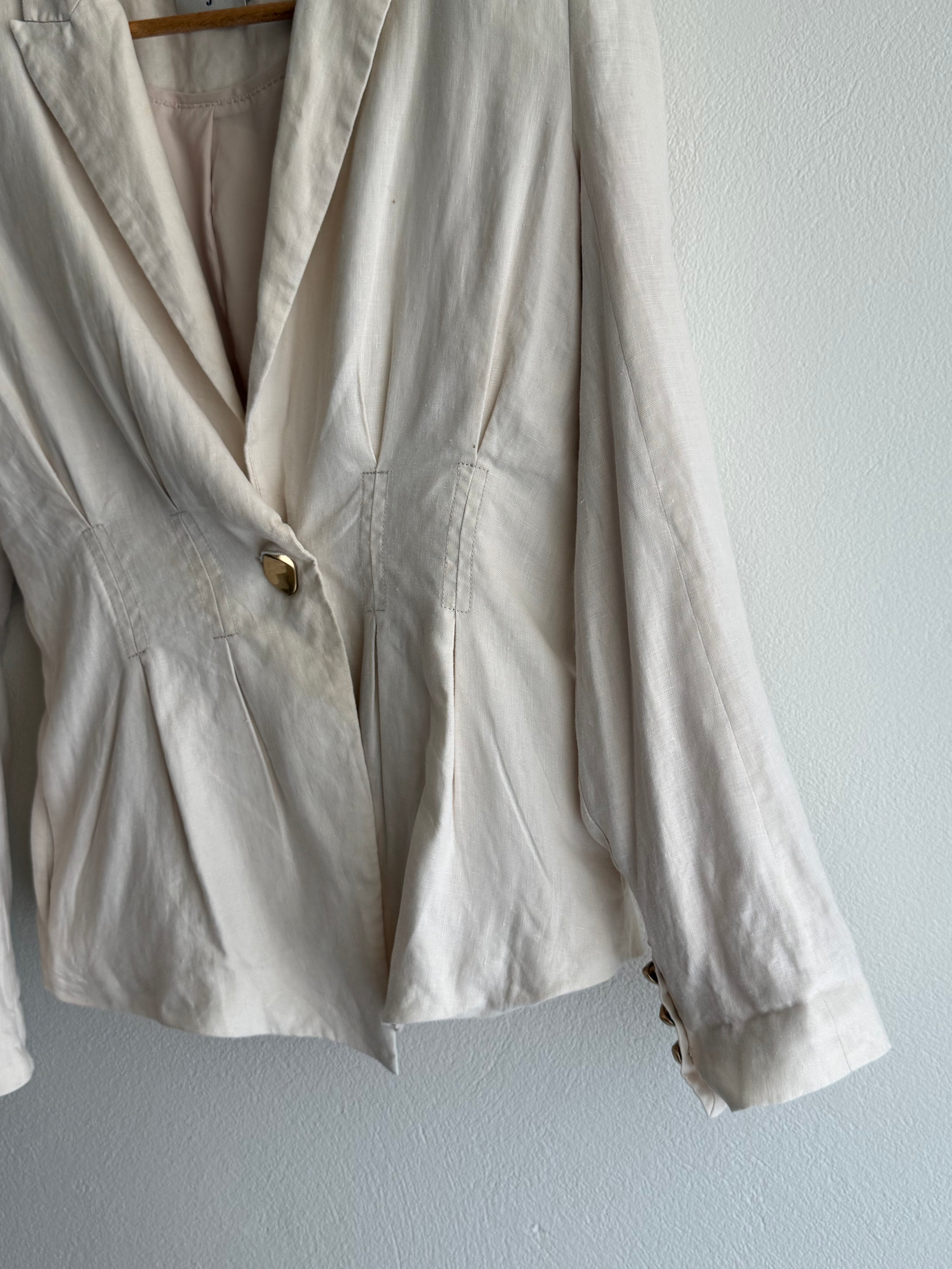 Aje Linen Blazer Jacket
