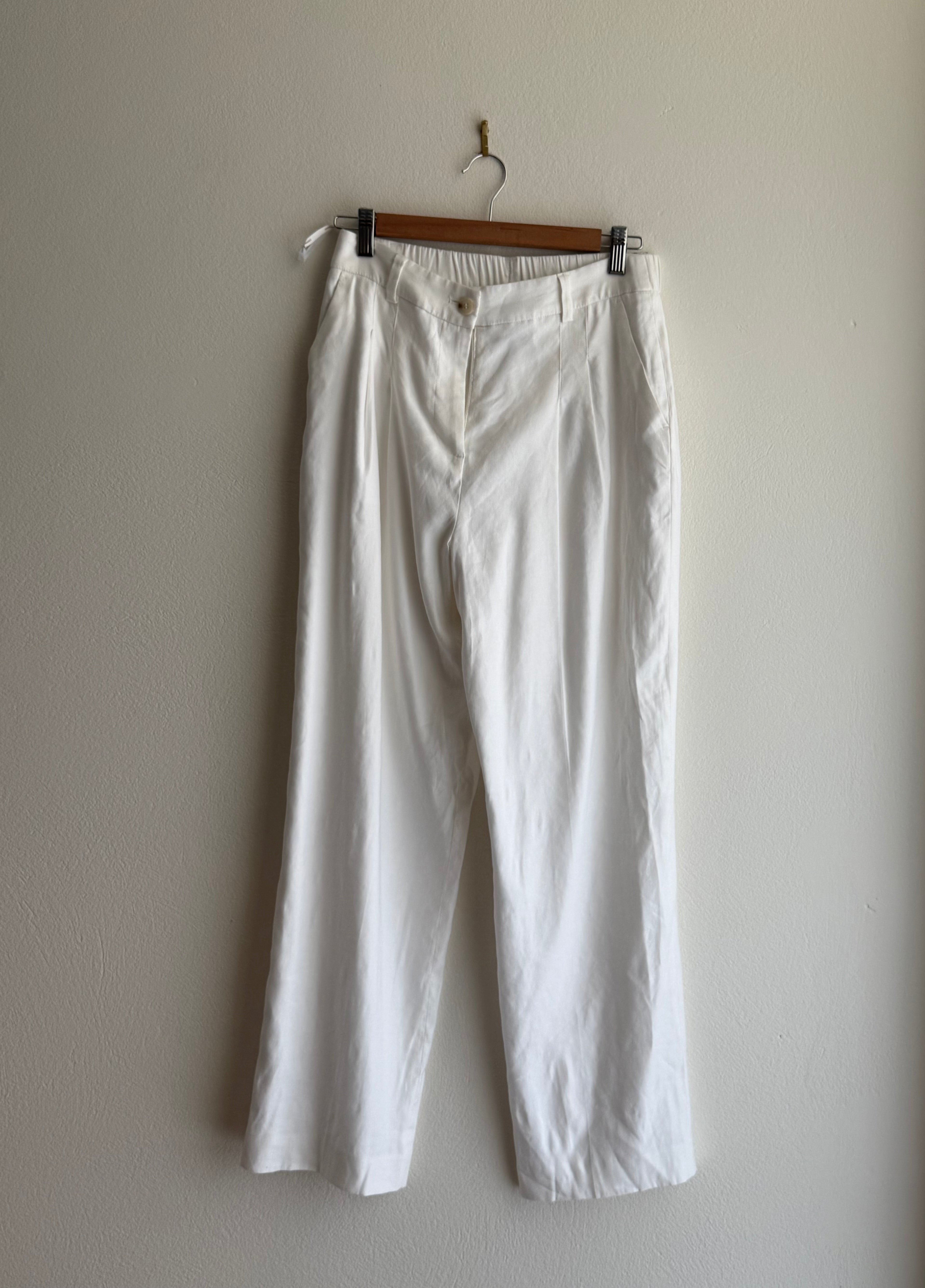 David Lawrence Linen-Blend Trousers