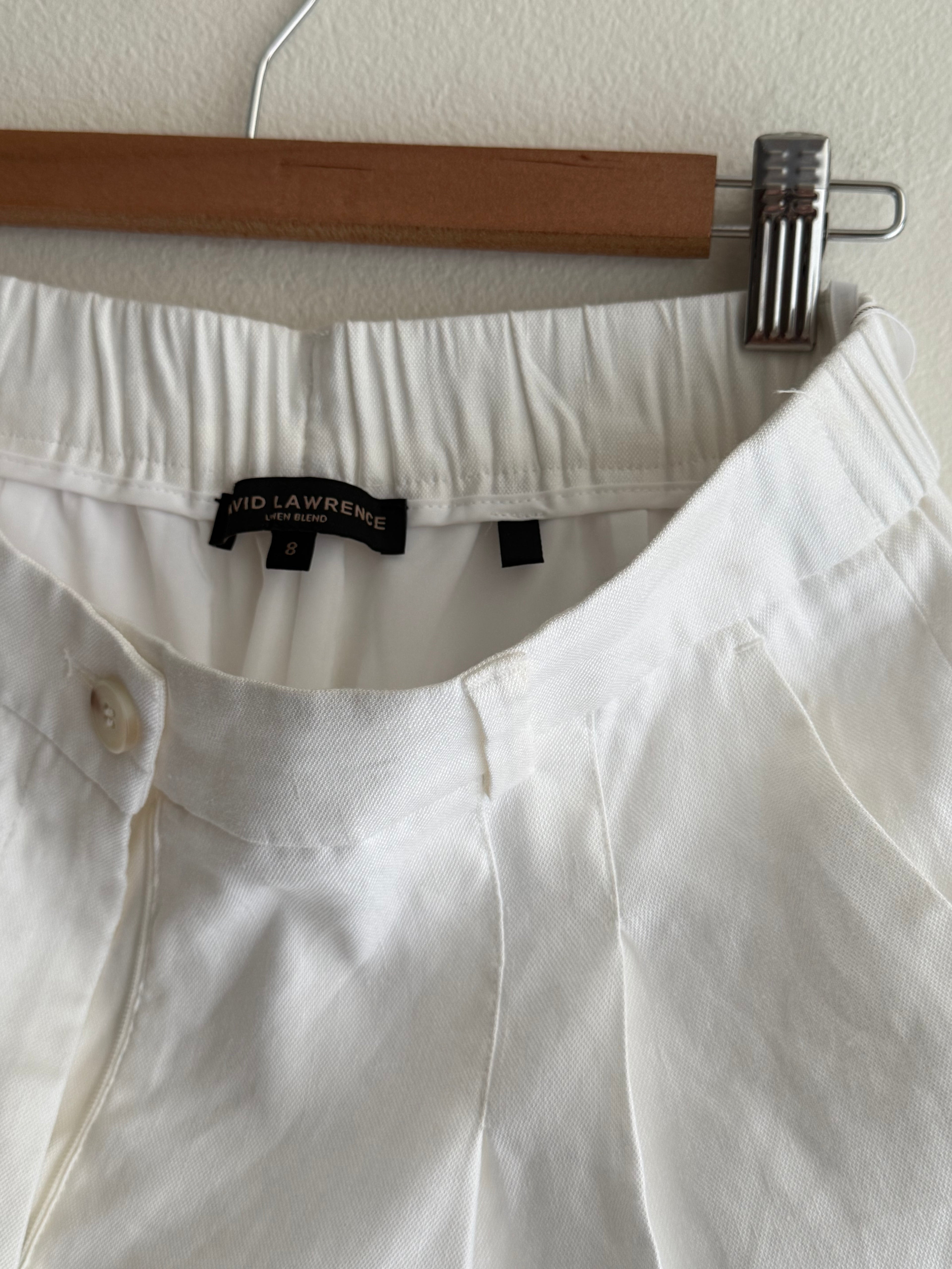 David Lawrence Linen-Blend Trousers