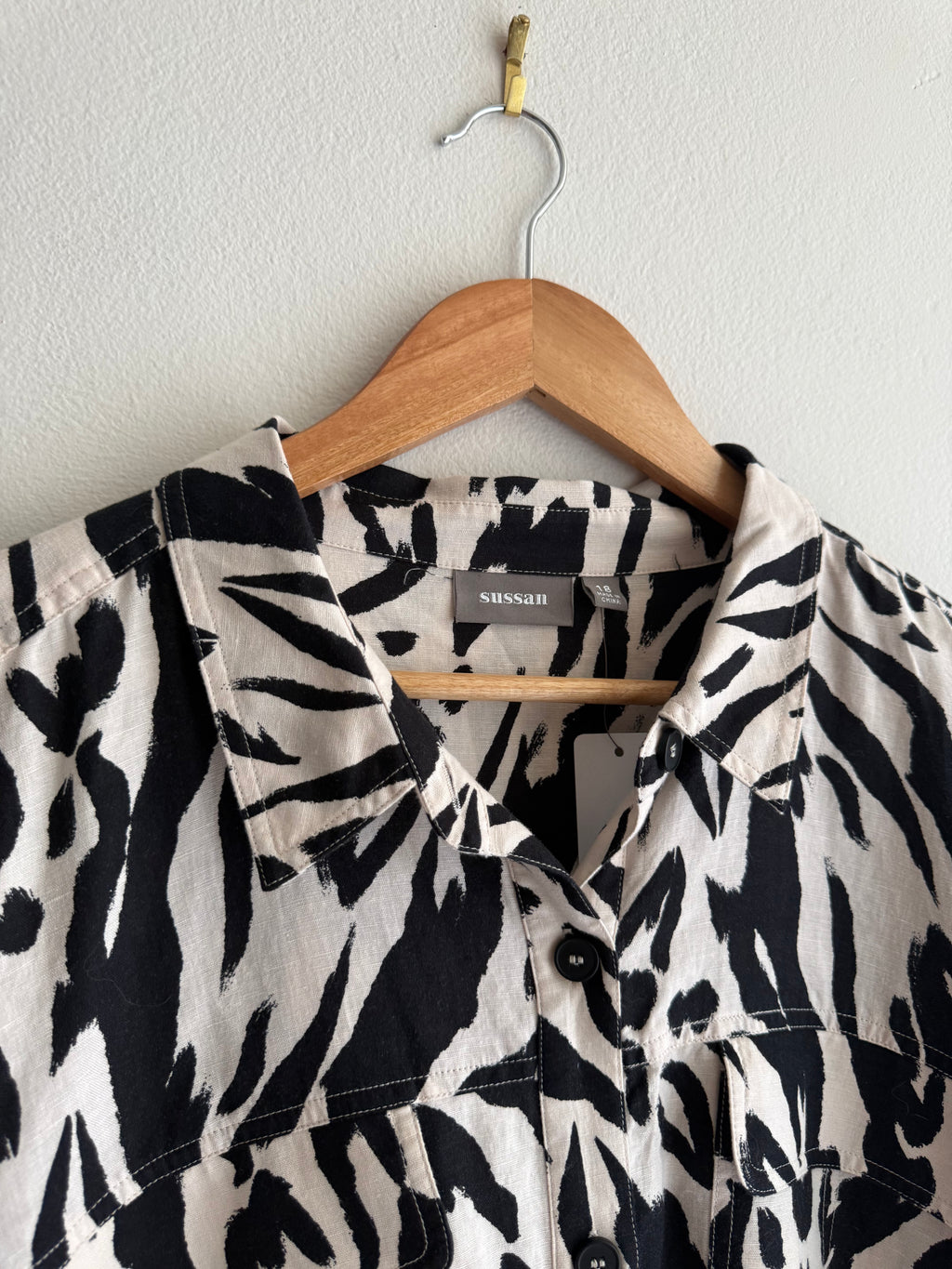 Sussan Animal Print Button-up Shirt