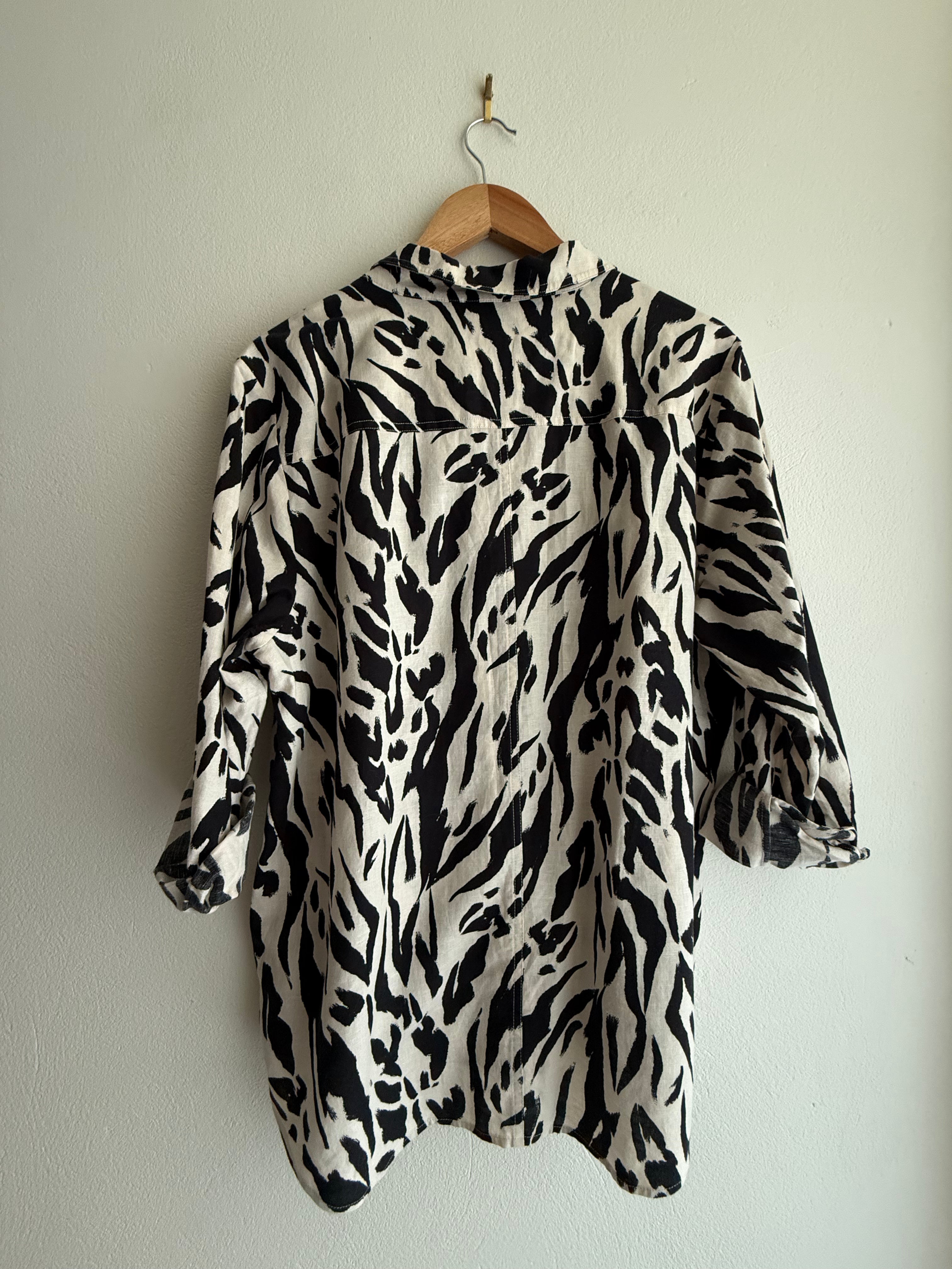 Sussan Animal Print Button-up Shirt