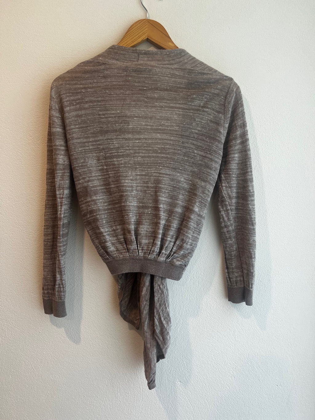 David Lawrence Linen Waterfall Cardigan