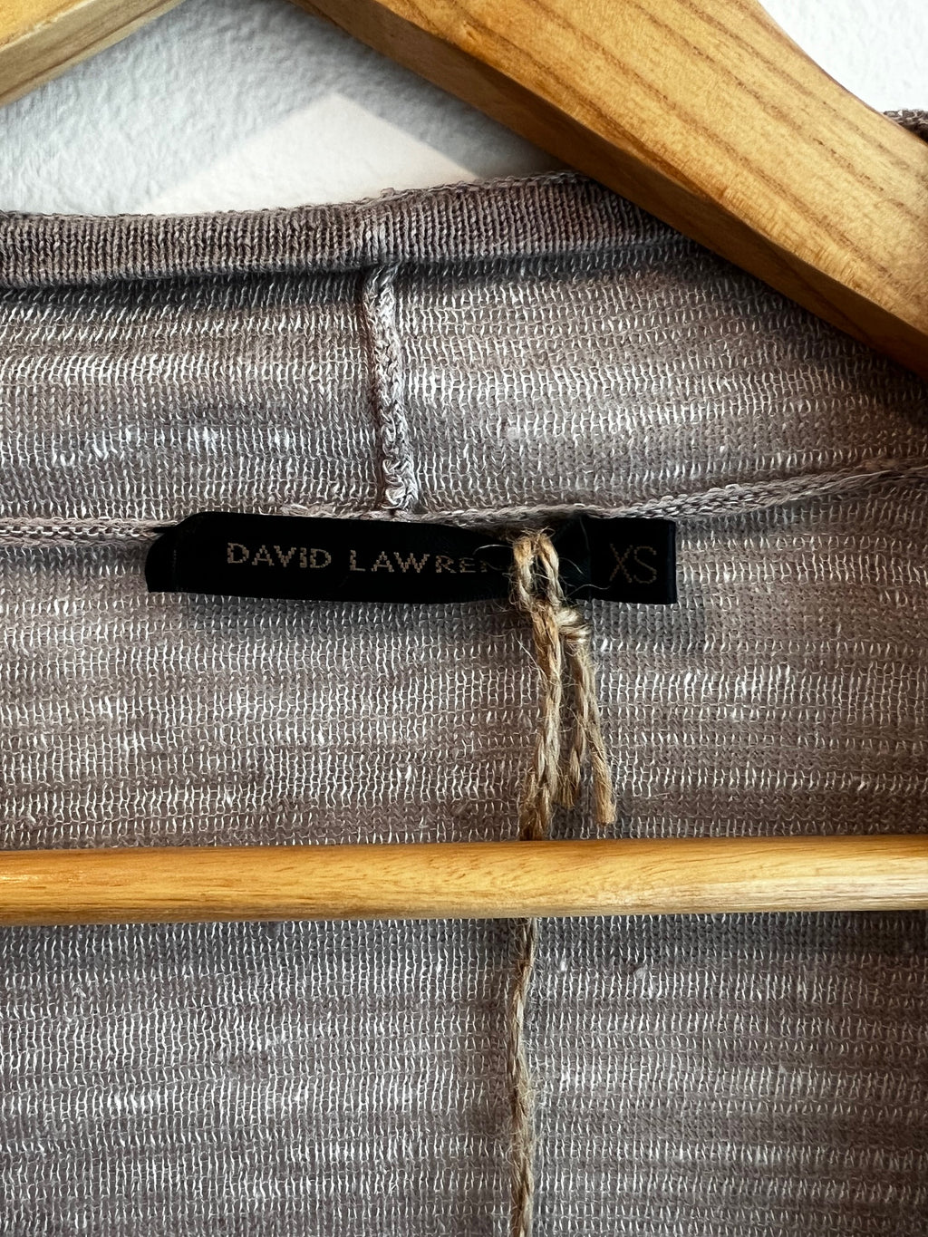 David Lawrence Linen Waterfall Cardigan