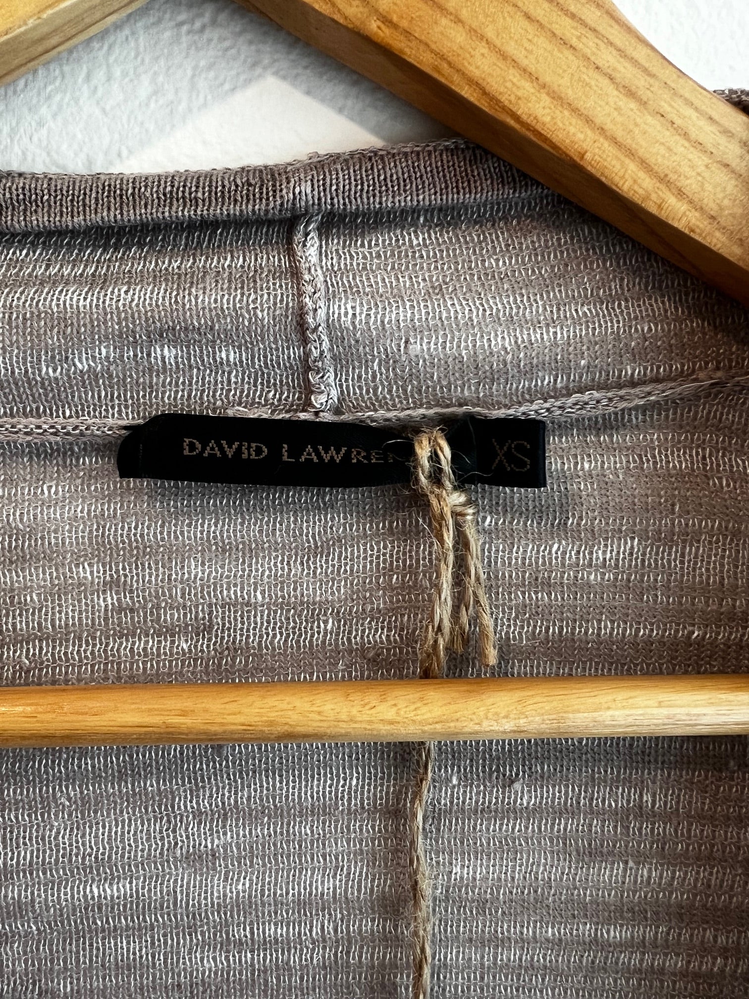 David Lawrence Linen Waterfall Cardigan