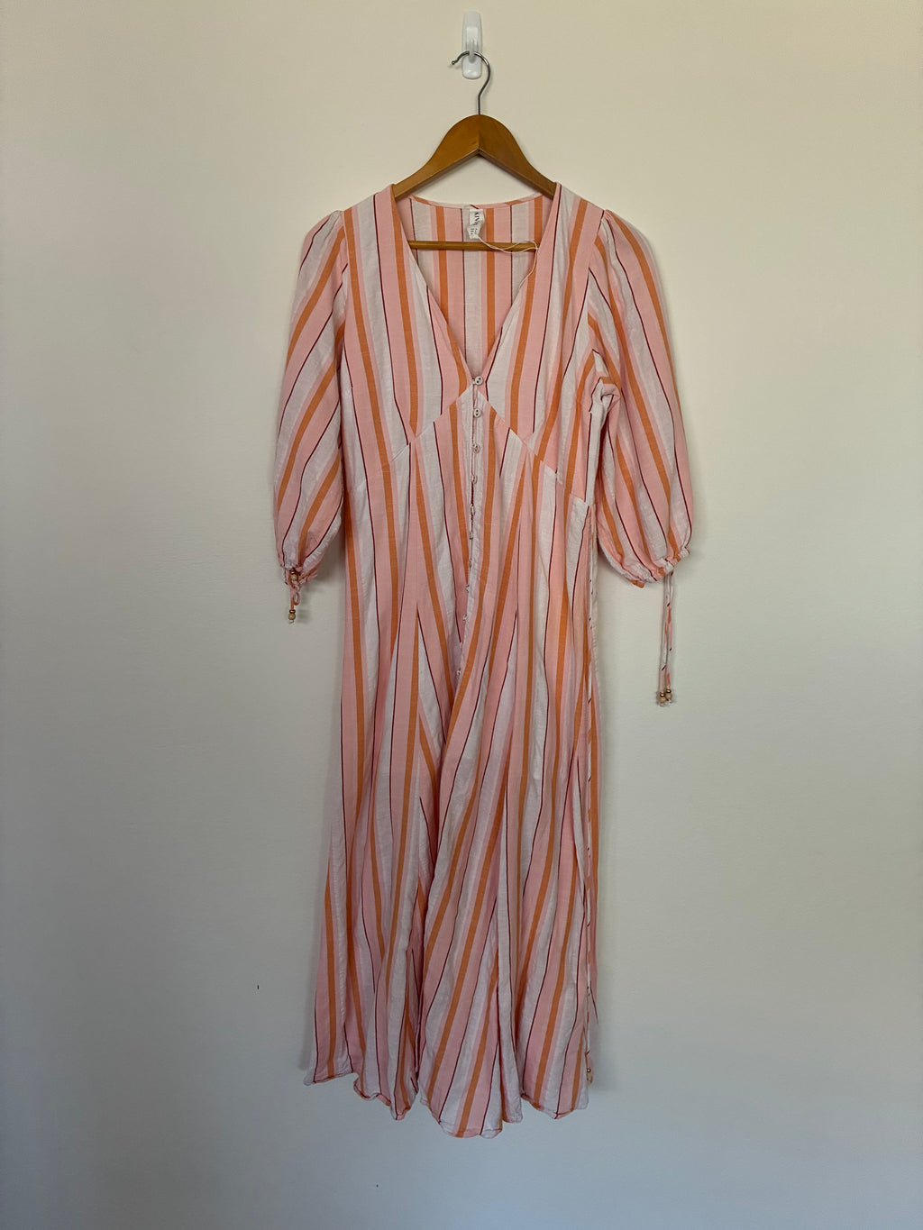 Kivari Stripe Cotton Maxi Dress