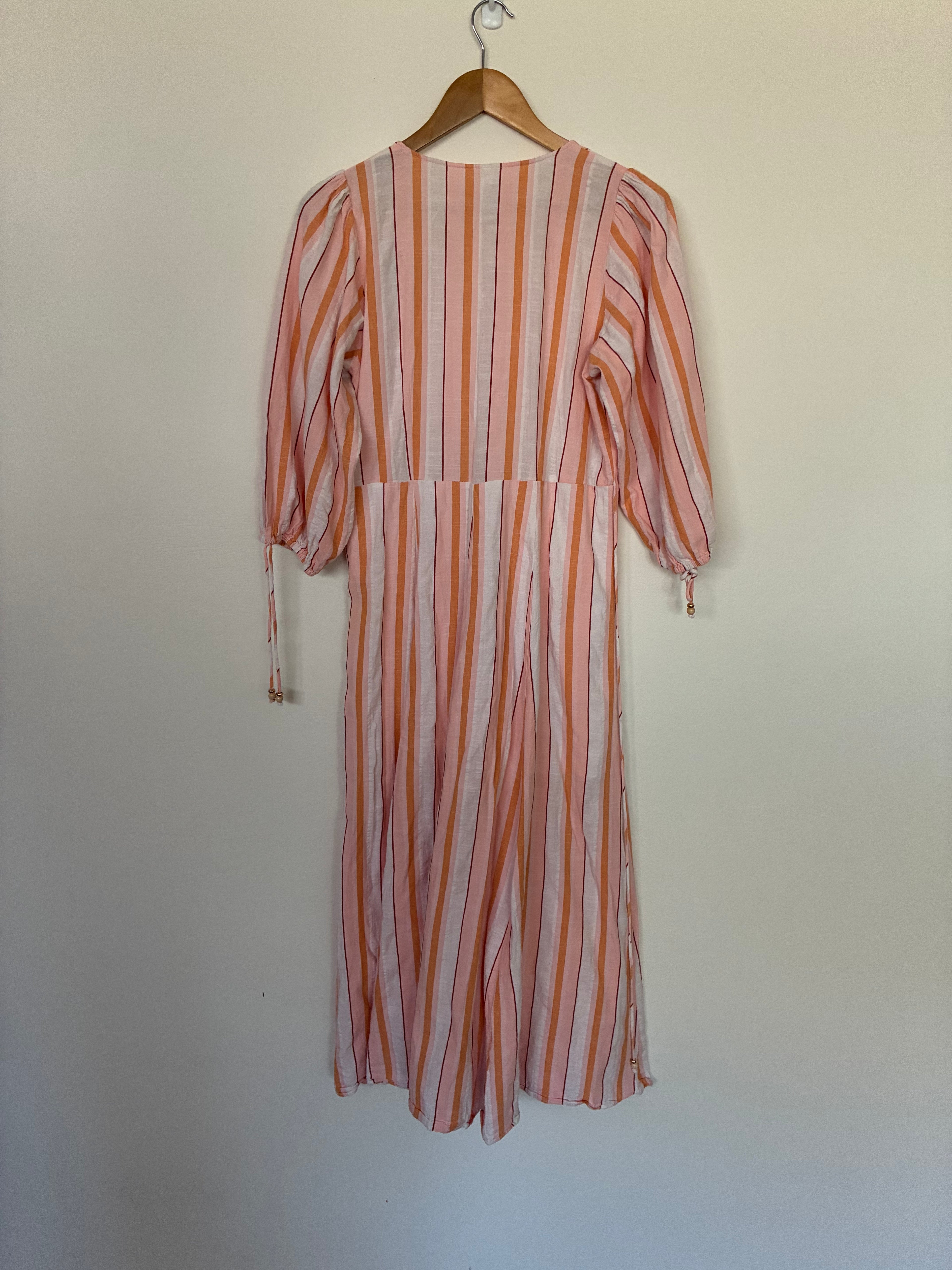 Kivari Stripe Cotton Maxi Dress