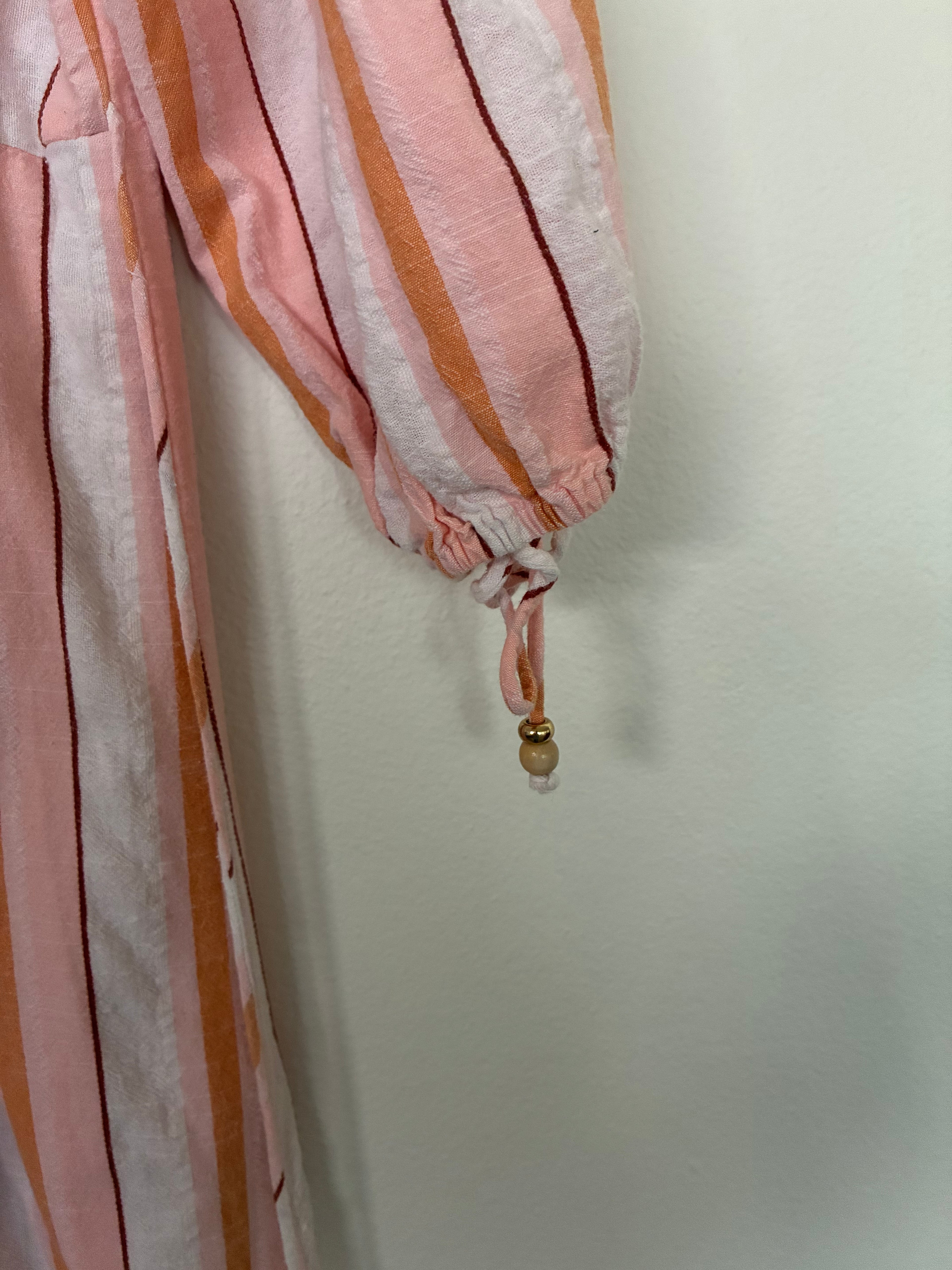 Kivari Stripe Cotton Maxi Dress