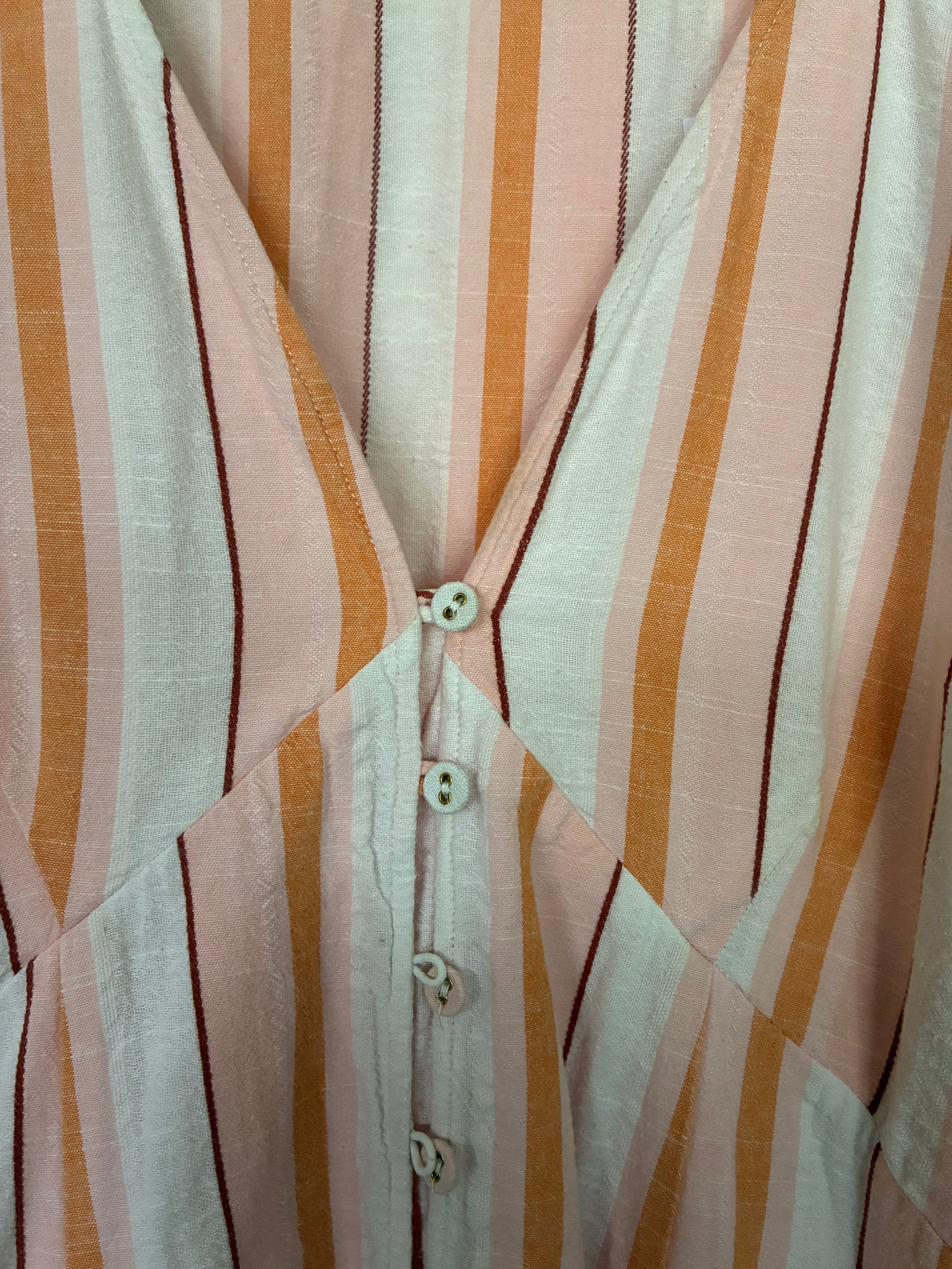 Kivari Stripe Cotton Maxi Dress