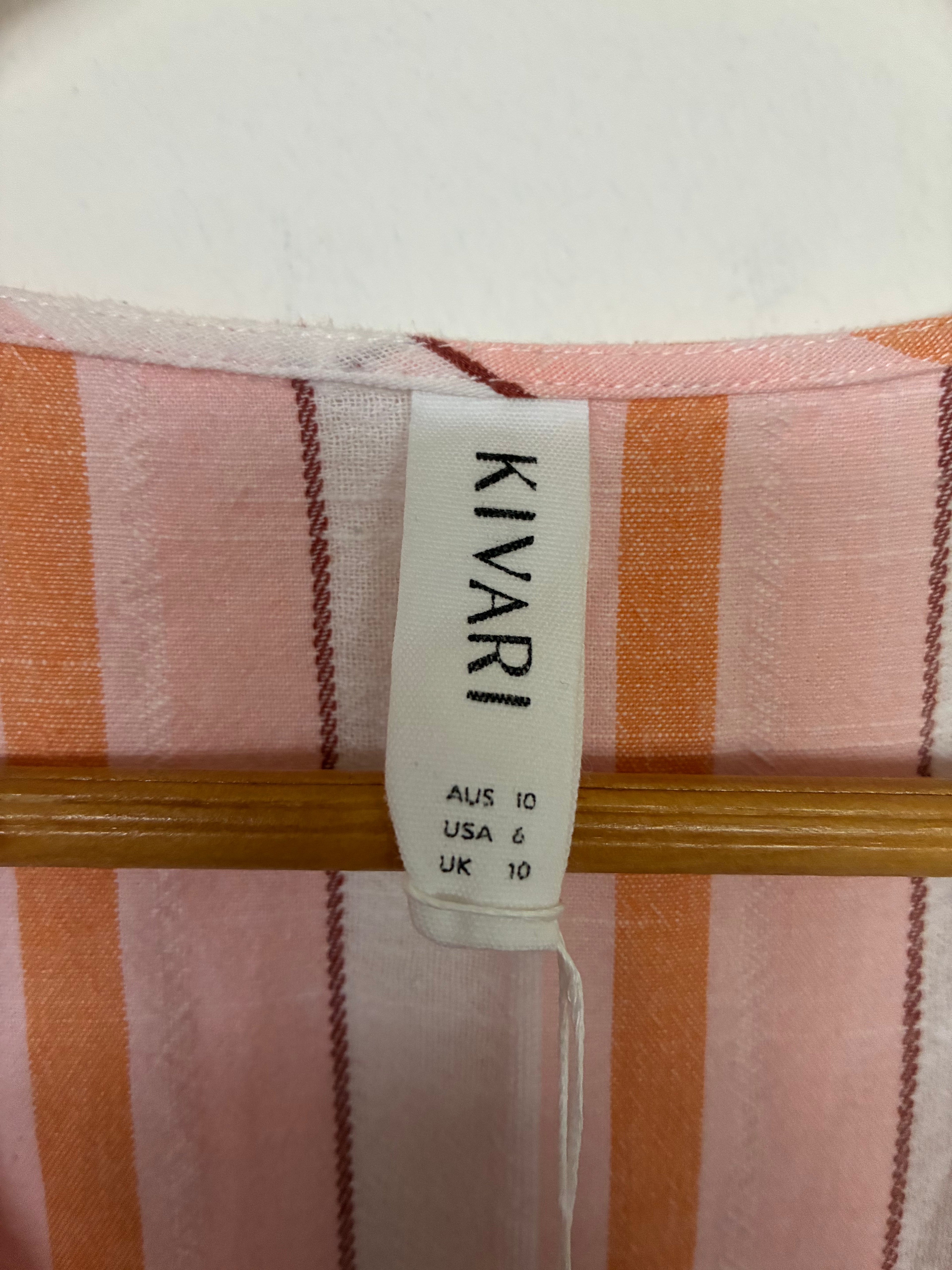 Kivari Stripe Cotton Maxi Dress