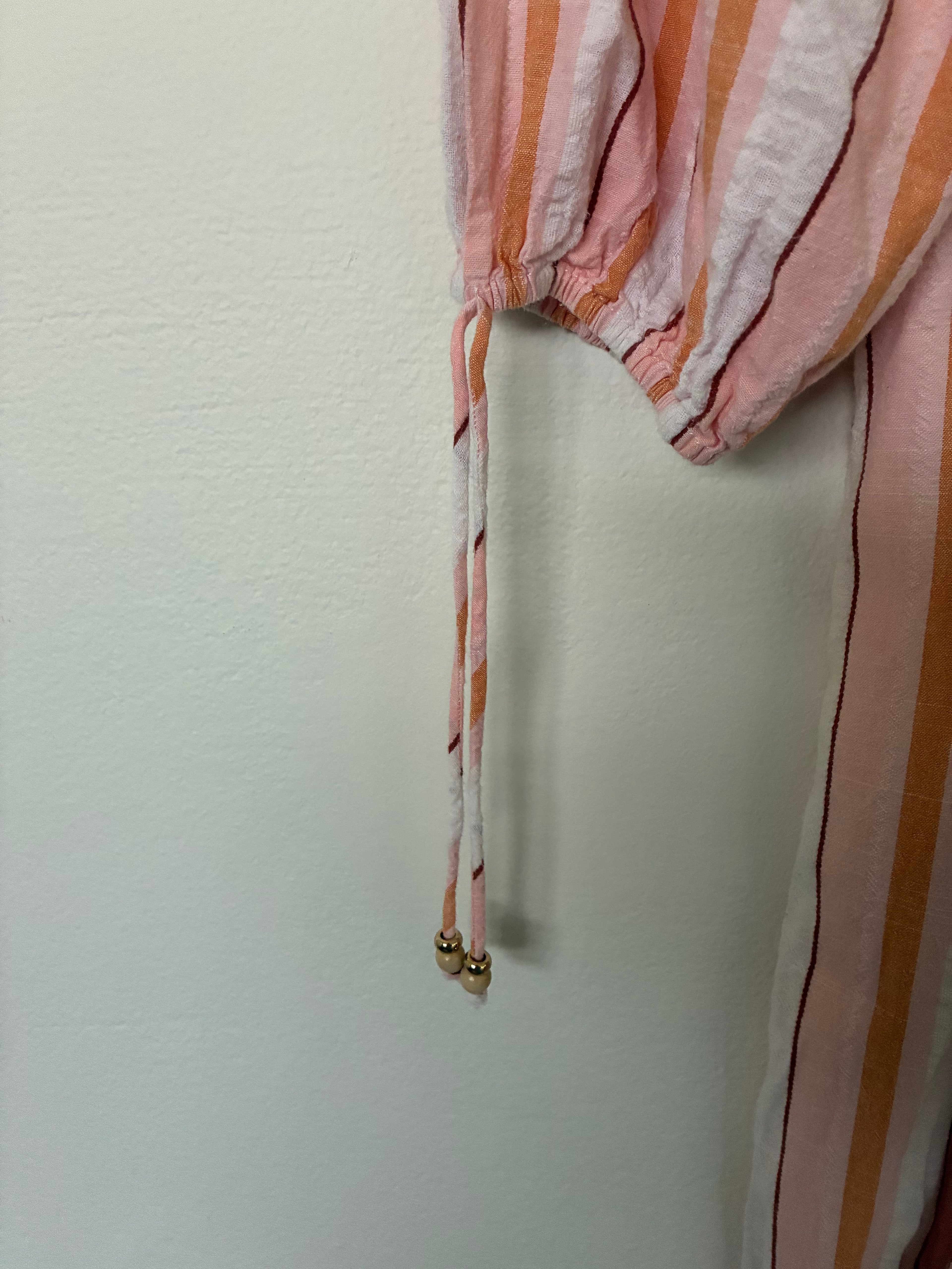 Kivari Stripe Cotton Maxi Dress
