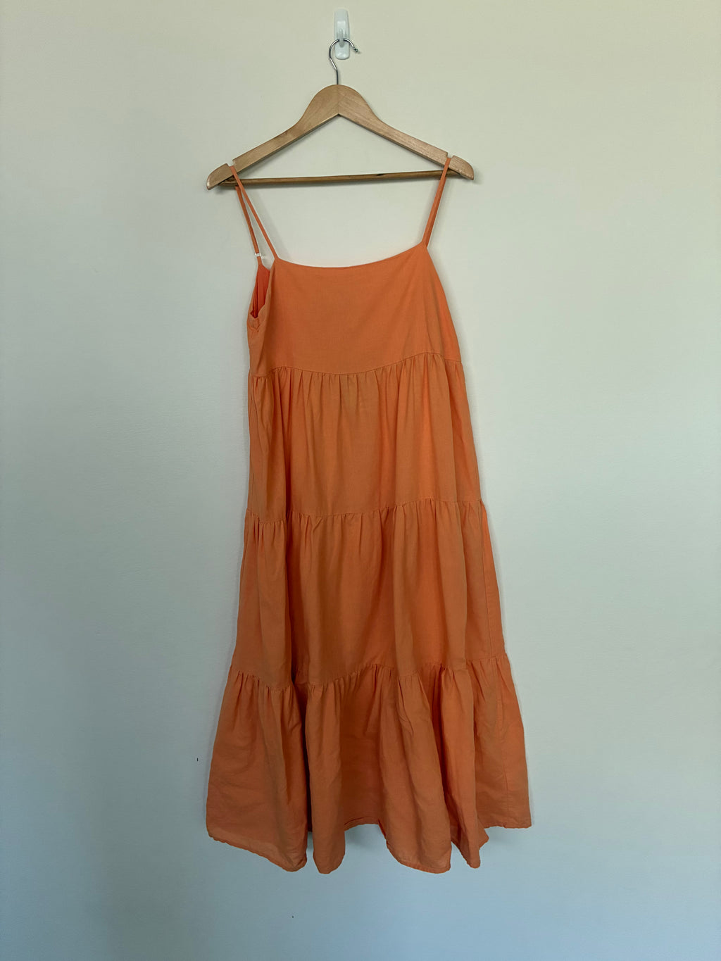 Charlie Holiday Tiered Linen Cotton Maxi Dress