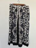 Sussan Linen-Blend Straight 3/4 Length Pants